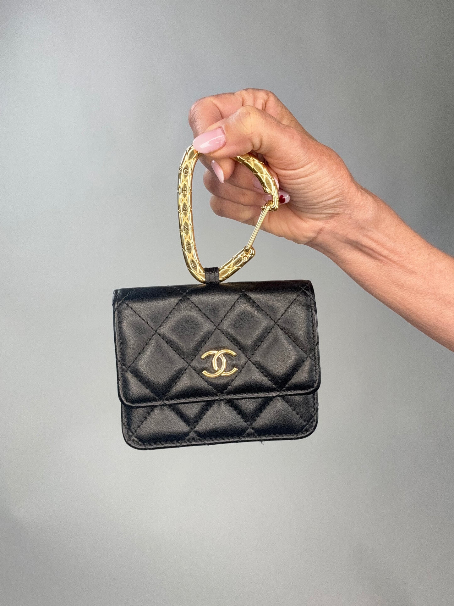 Chanel Jeweled Hook Card Case