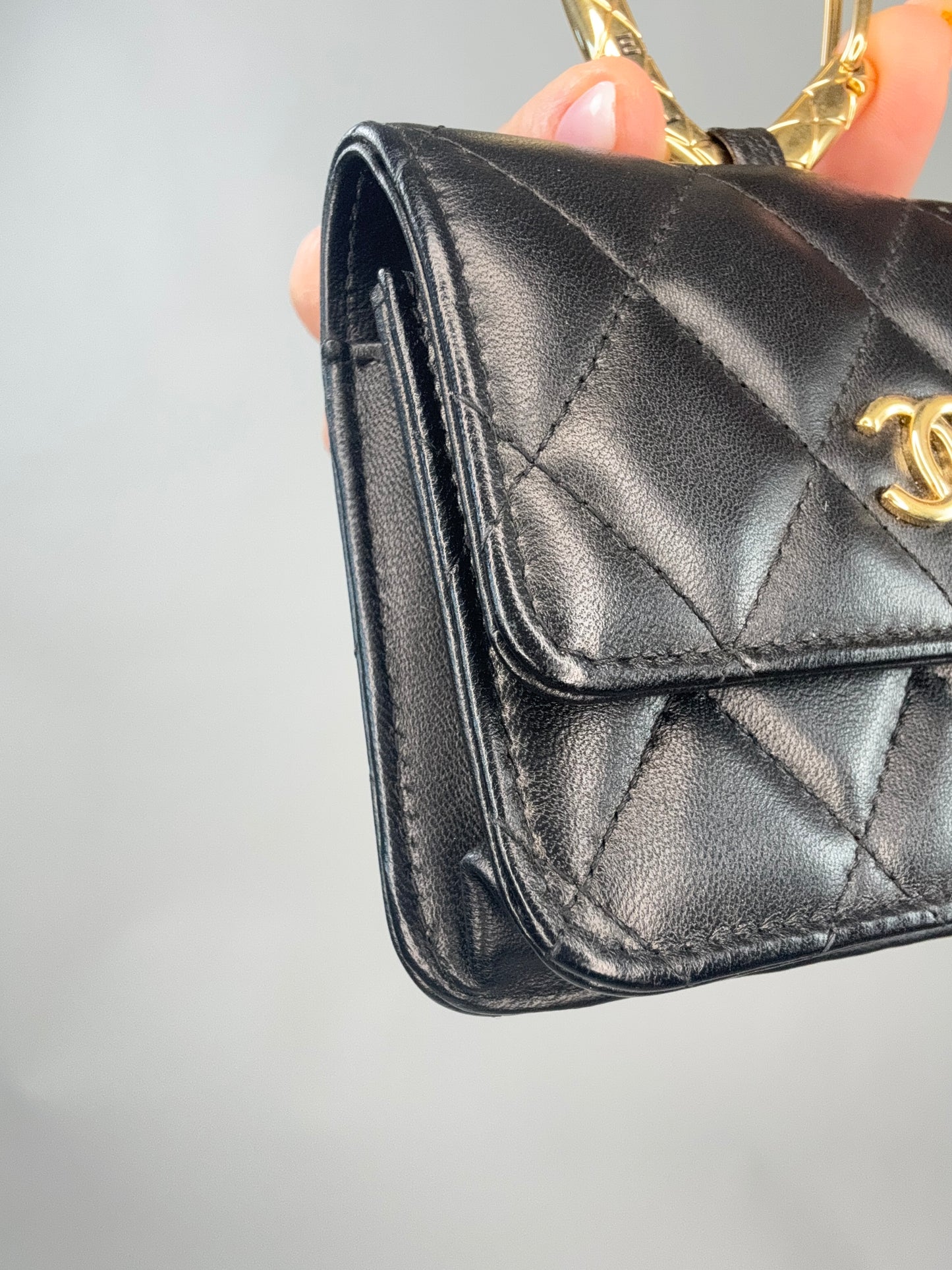 Chanel Jeweled Hook Card Case