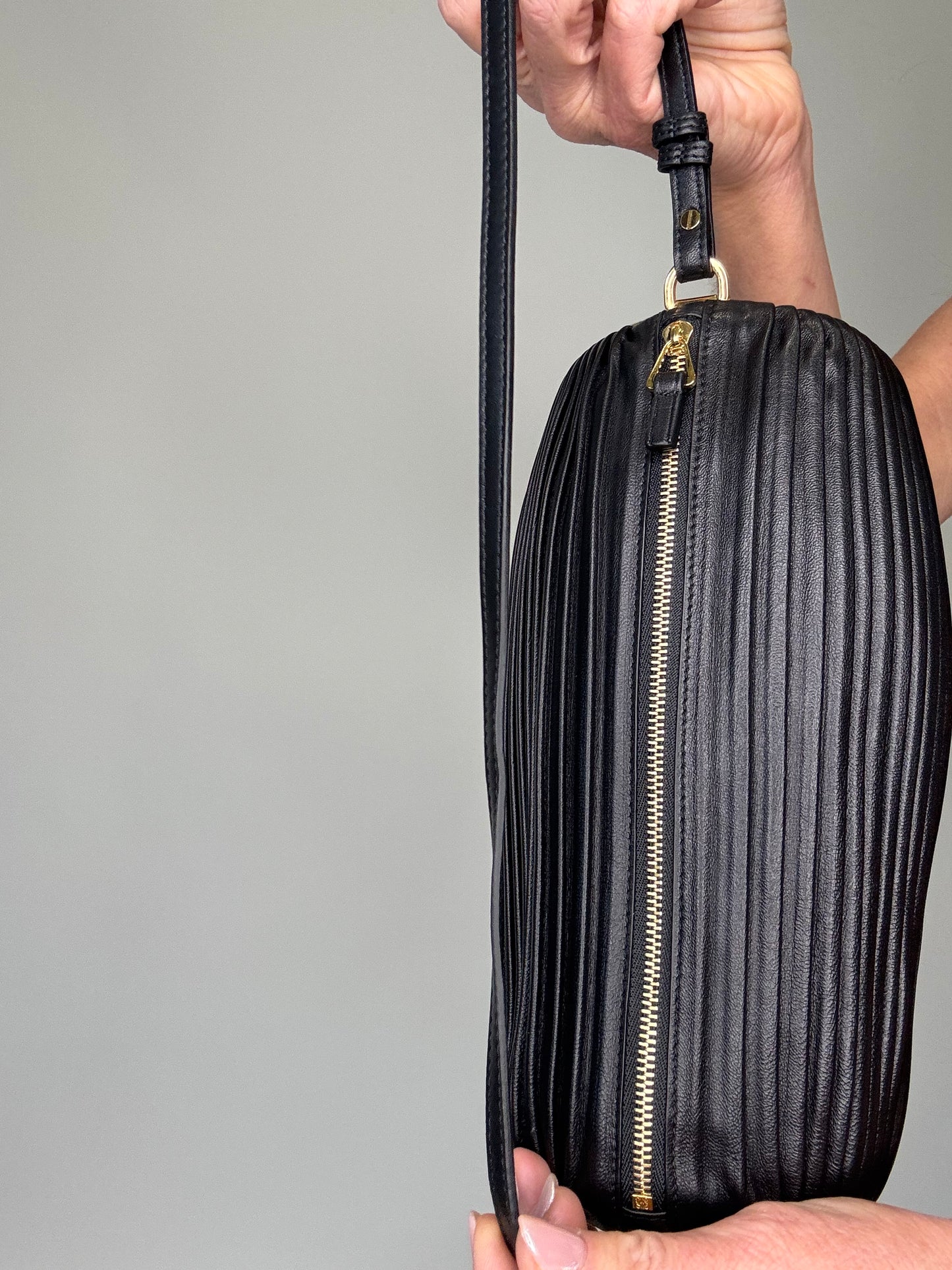 Loewe Bracelet Pouch Pleated Nappa Bag