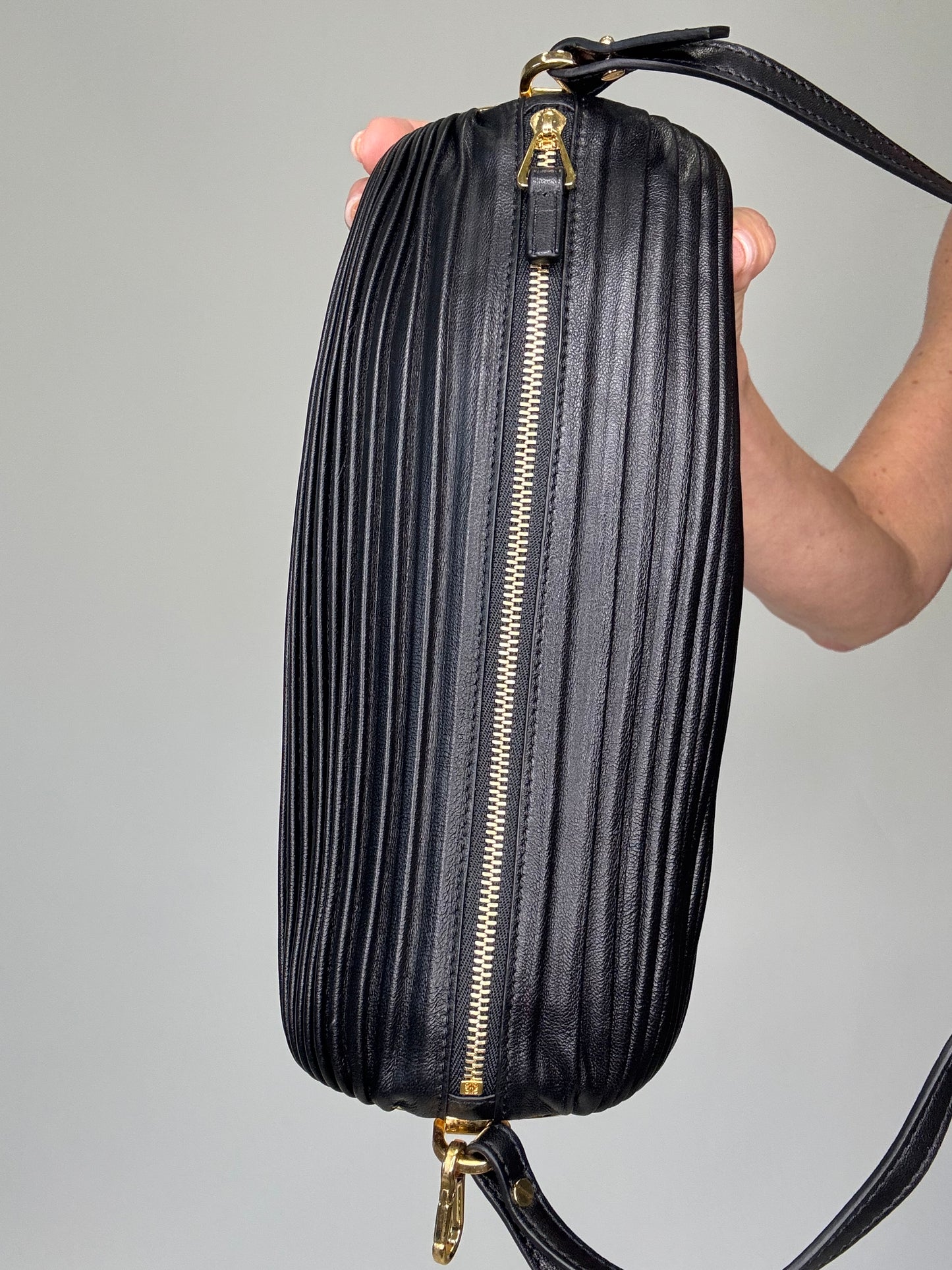 Loewe Bracelet Pouch Pleated Nappa Bag