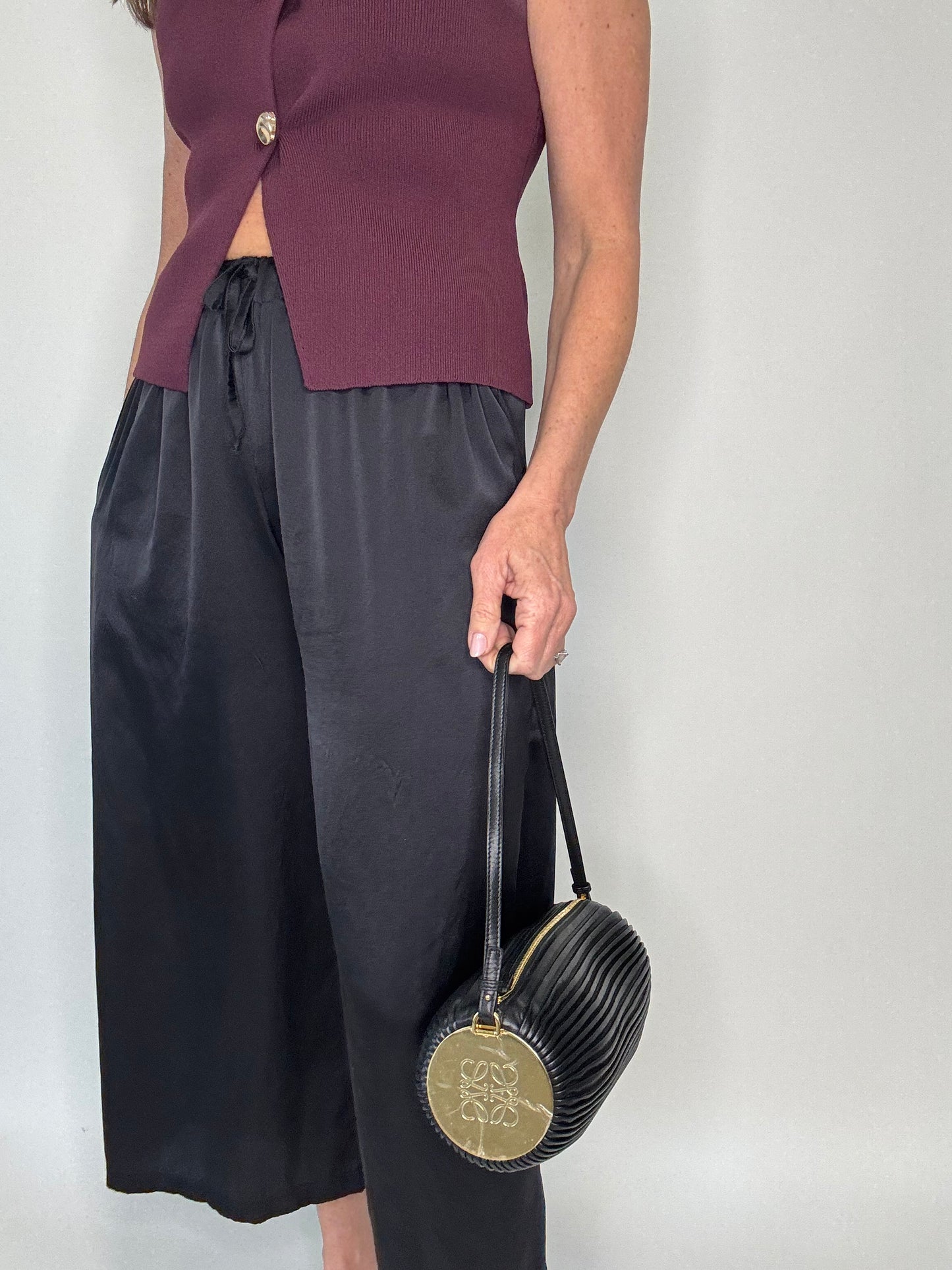 Loewe Bracelet Pouch Pleated Nappa Bag