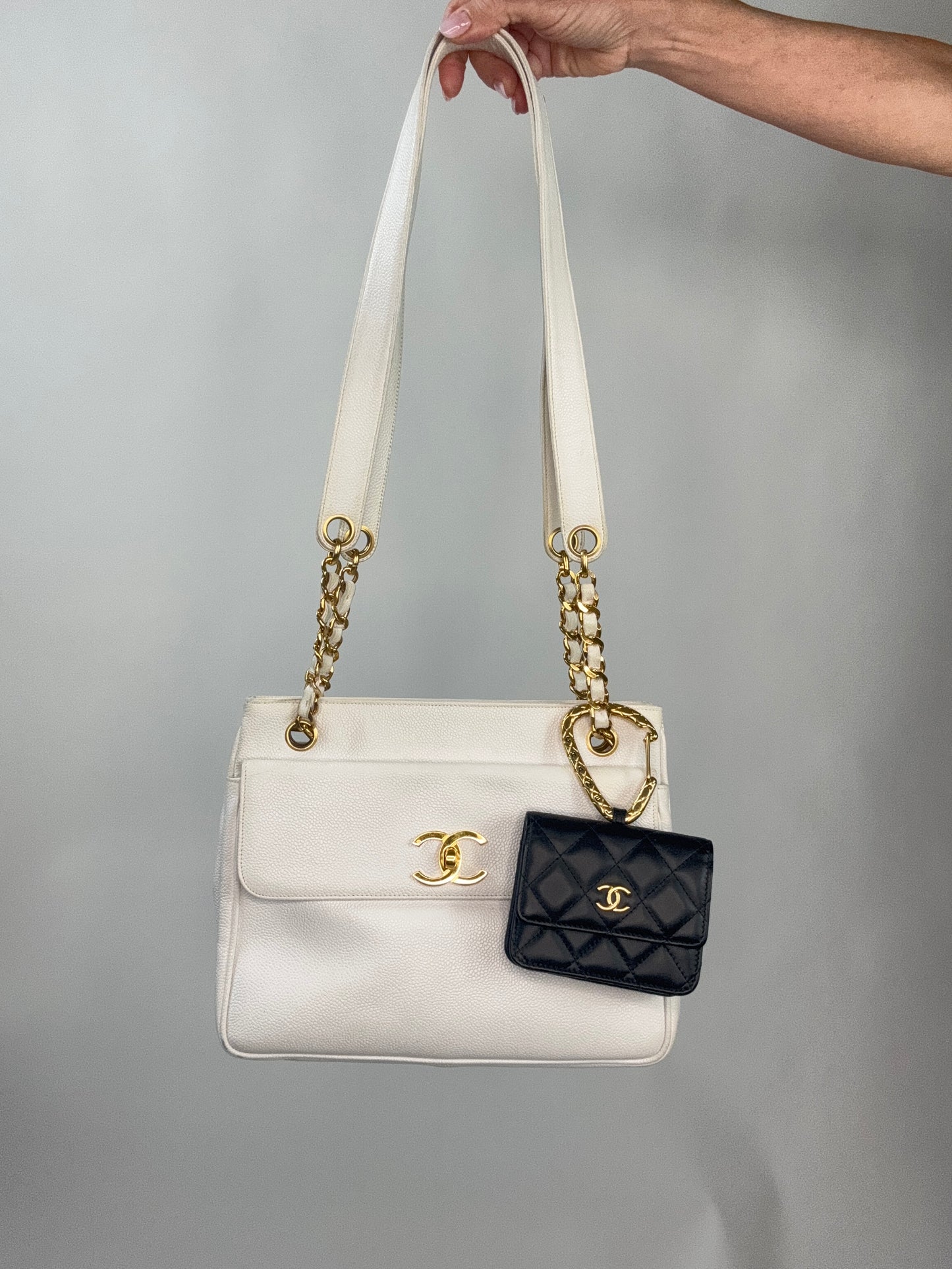 Chanel Jeweled Hook Card Case