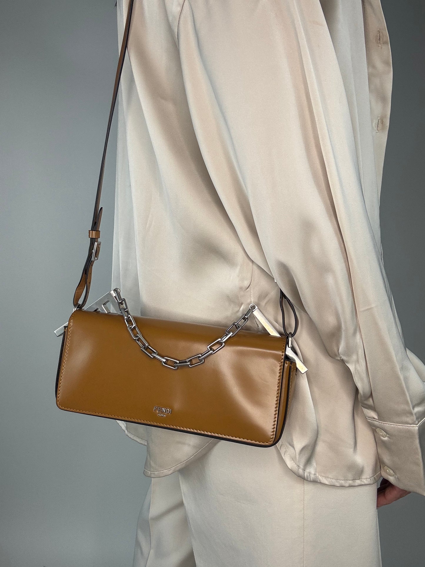 Fendi F Chain Two Way Pouch