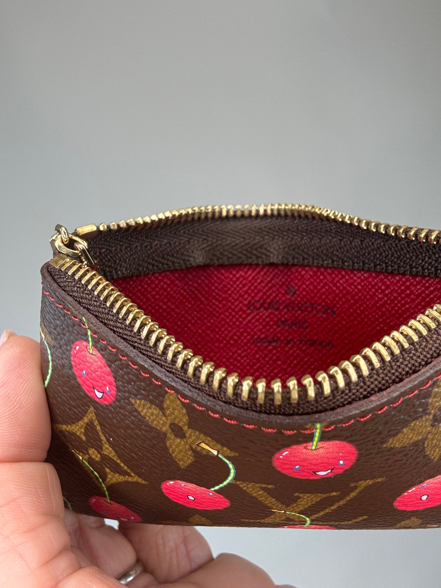 Louis Vuitton Takashi Murakami Cherry Key Coin Pochette Cle
