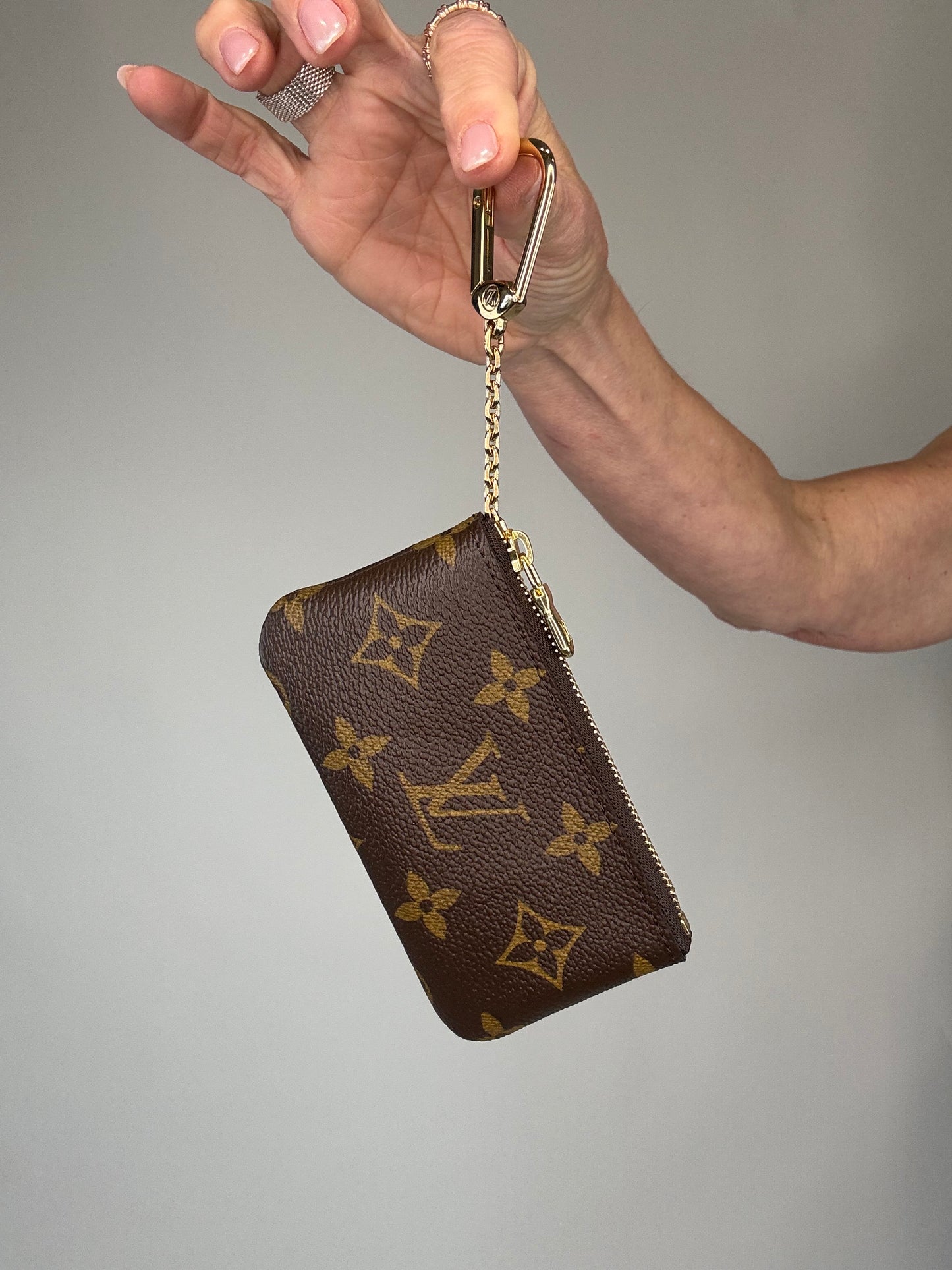 Louis Vuitton Monogram Pochette Cle Coin Pouch