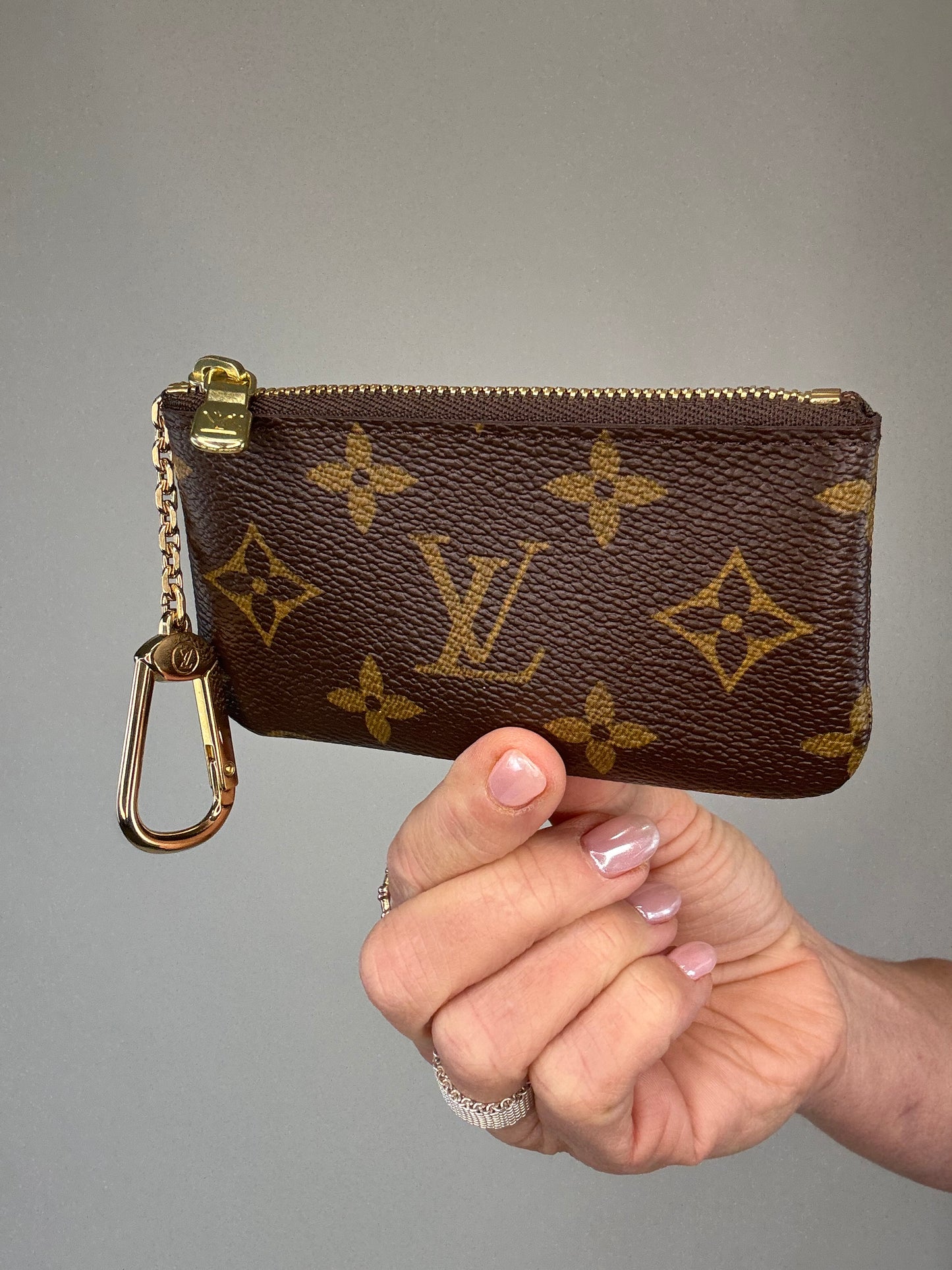 Louis Vuitton Monogram Pochette Cle Coin Pouch