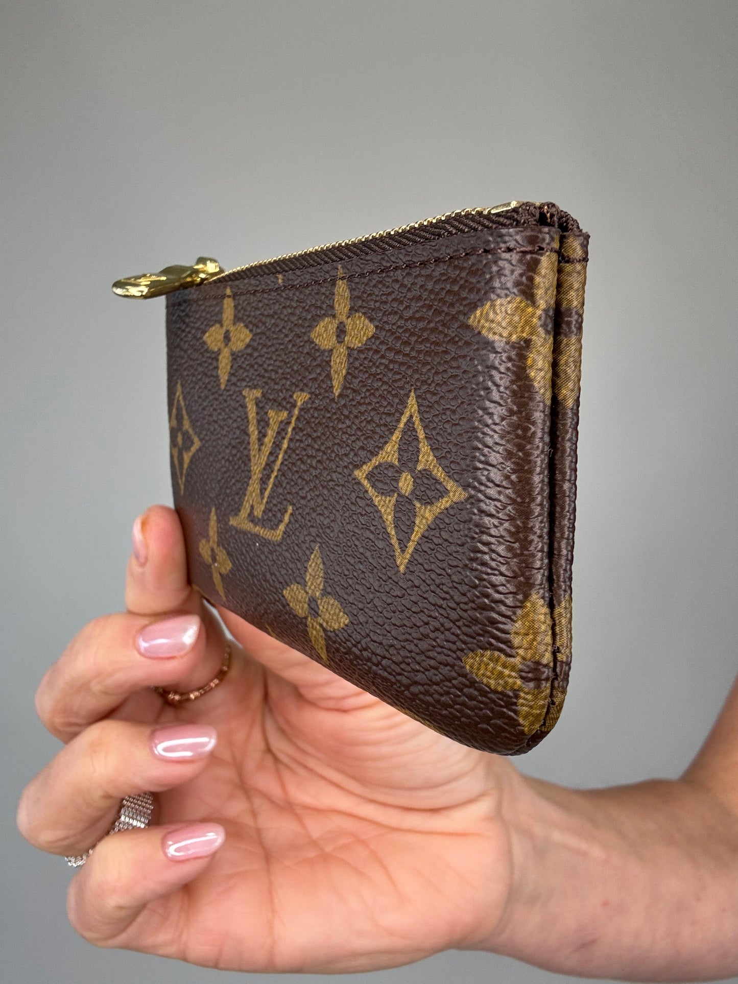 Louis Vuitton Monogram Pochette Cle Coin Pouch