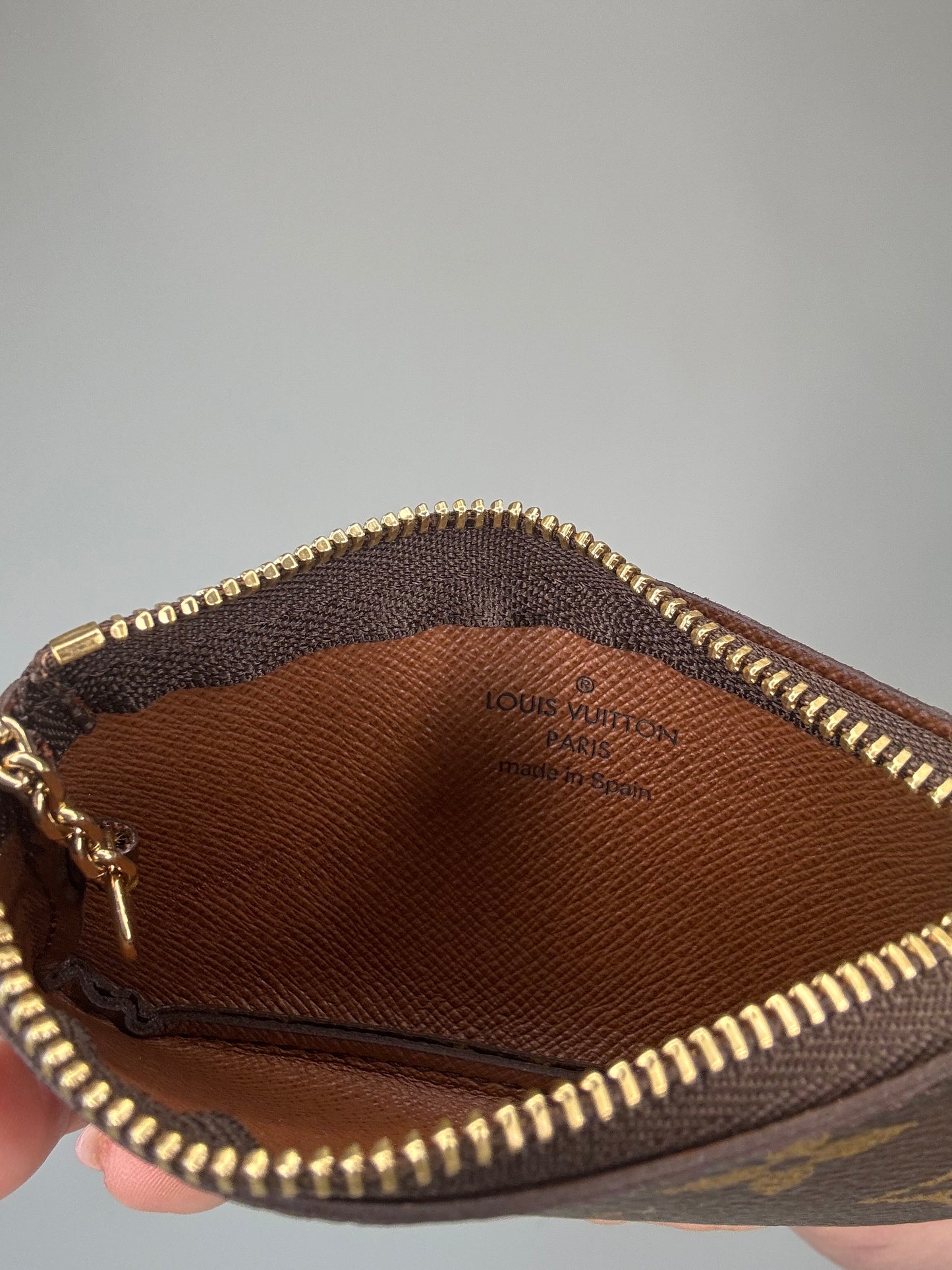Louis Vuitton Monogram Pochette Cle Coin Pouch
