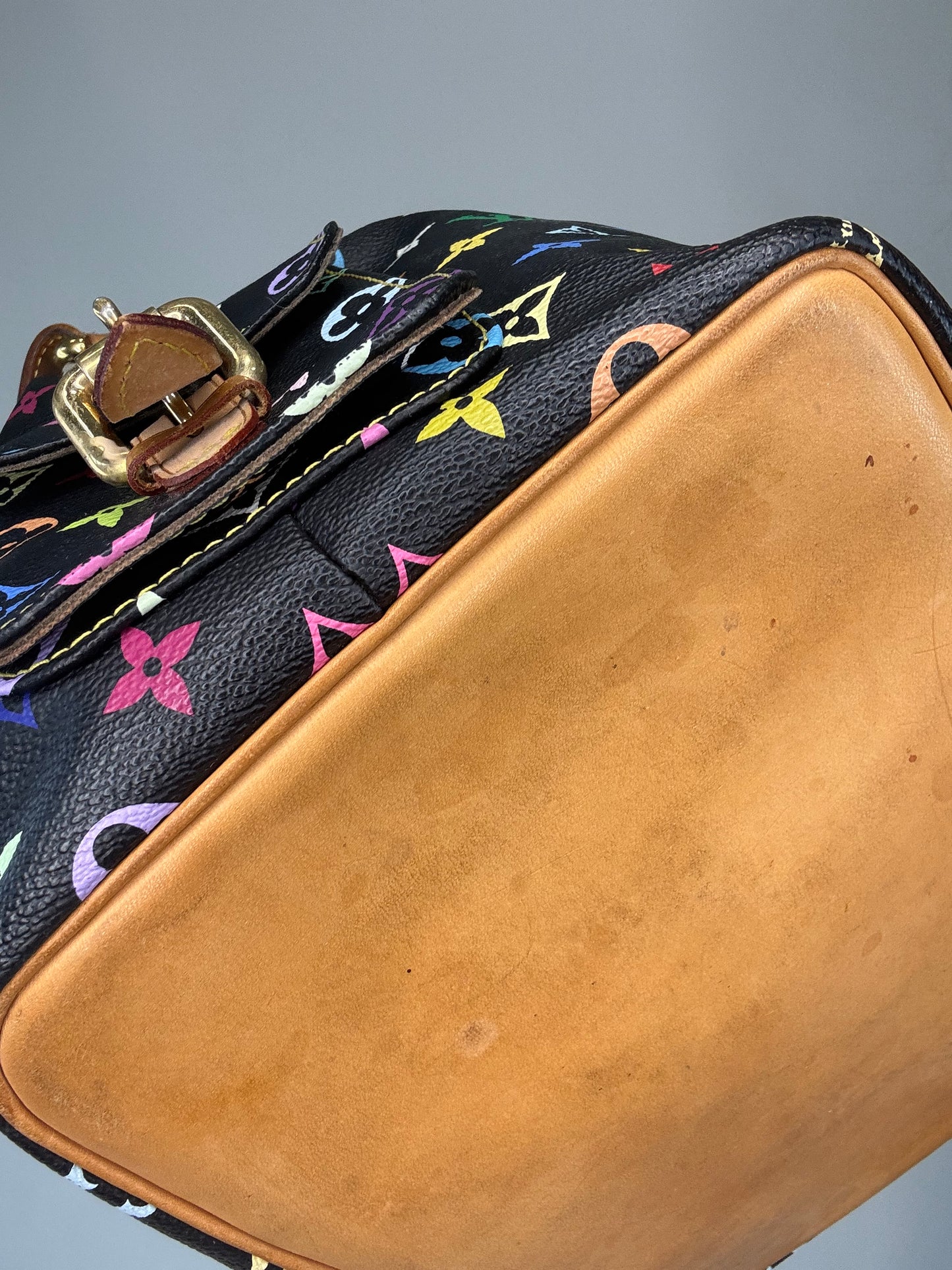 Louis Vuitton Takashi Murakami Neo Petite Black Multi Color Monogram