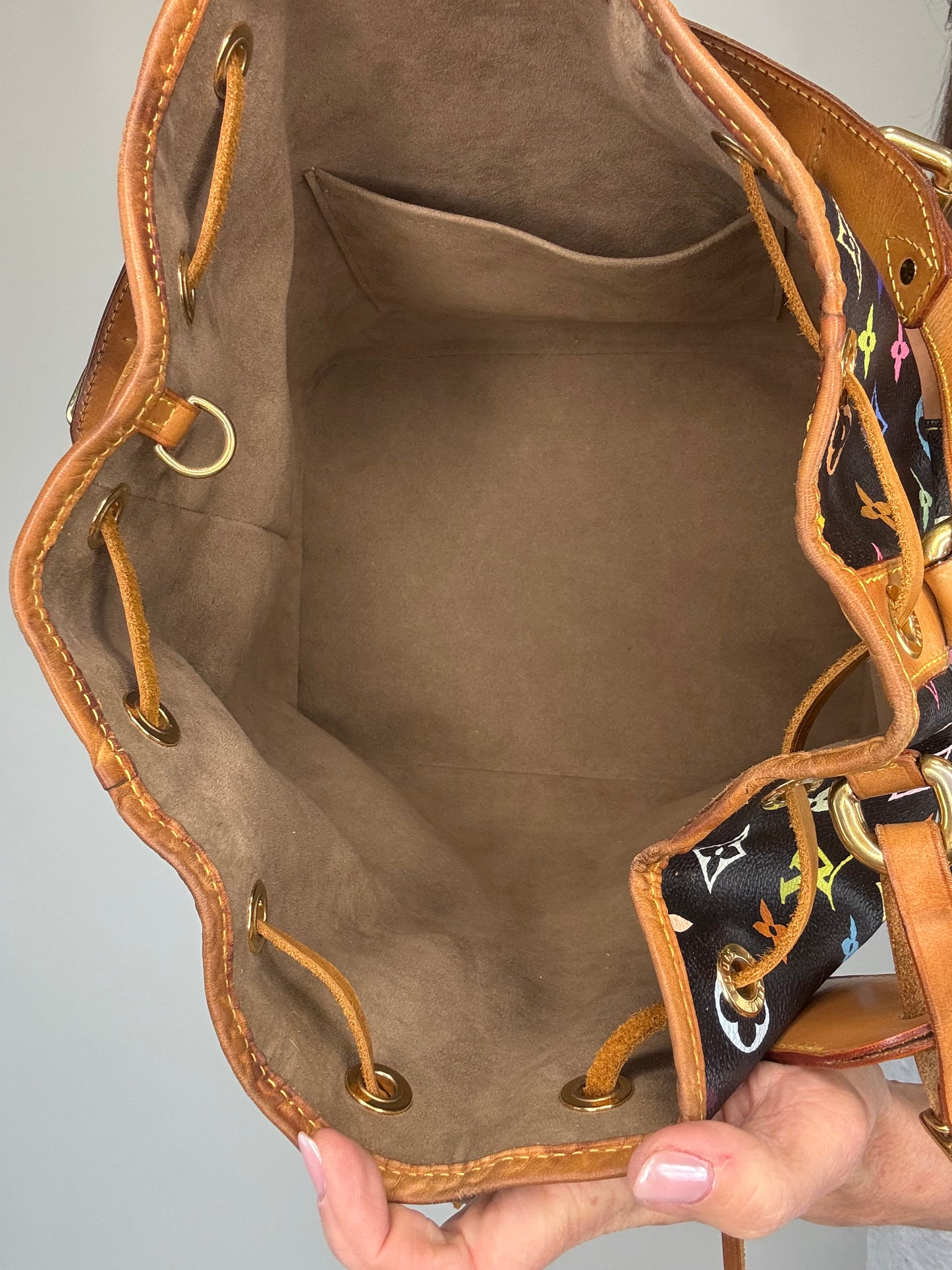 Louis Vuitton Takashi Murakami Neo Petite Black Multi Color Monogram