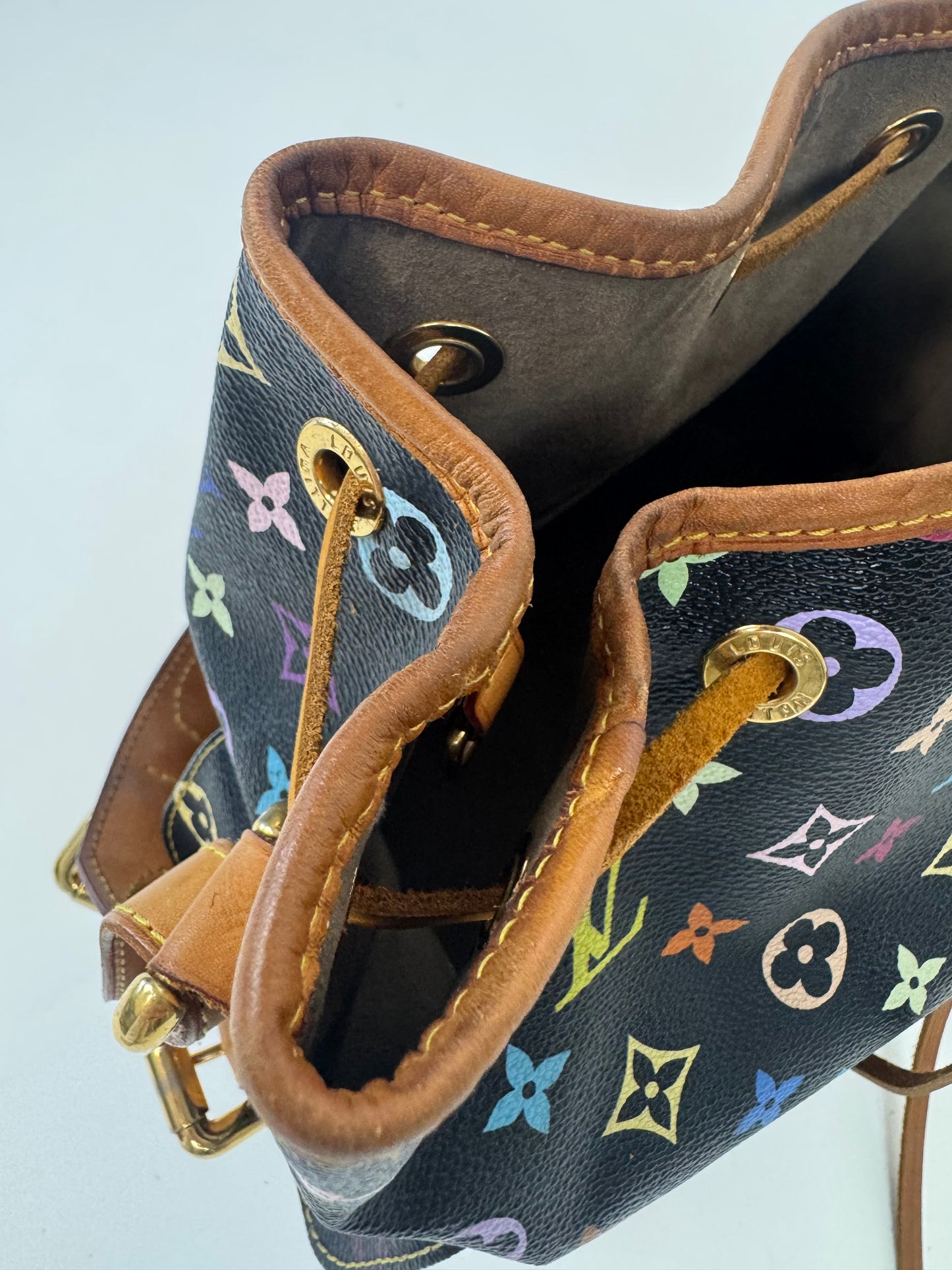 Louis Vuitton Takashi Murakami Neo Petite Black Multi Color Monogram
