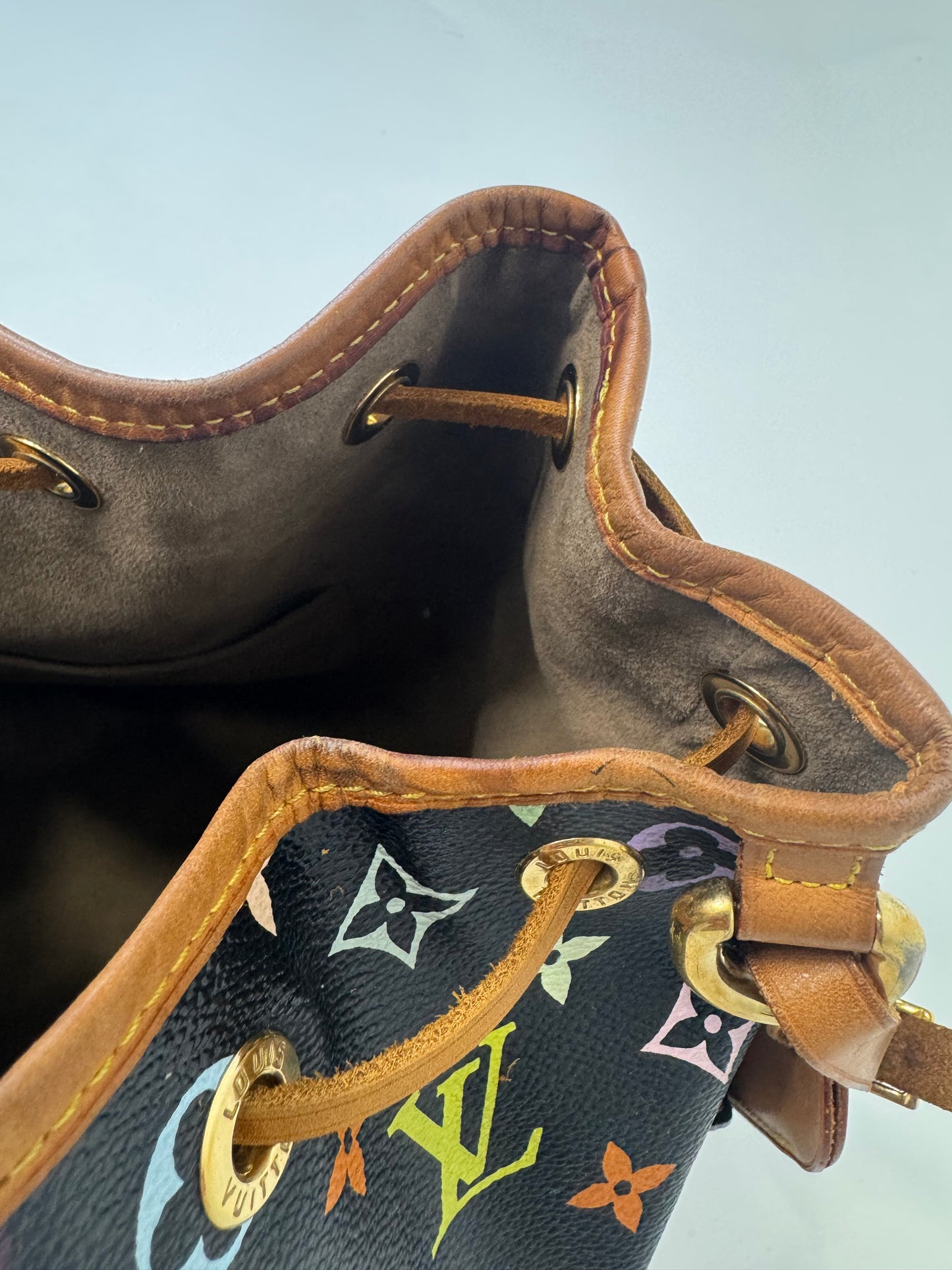 Louis Vuitton Takashi Murakami Neo Petite Black Multi Color Monogram