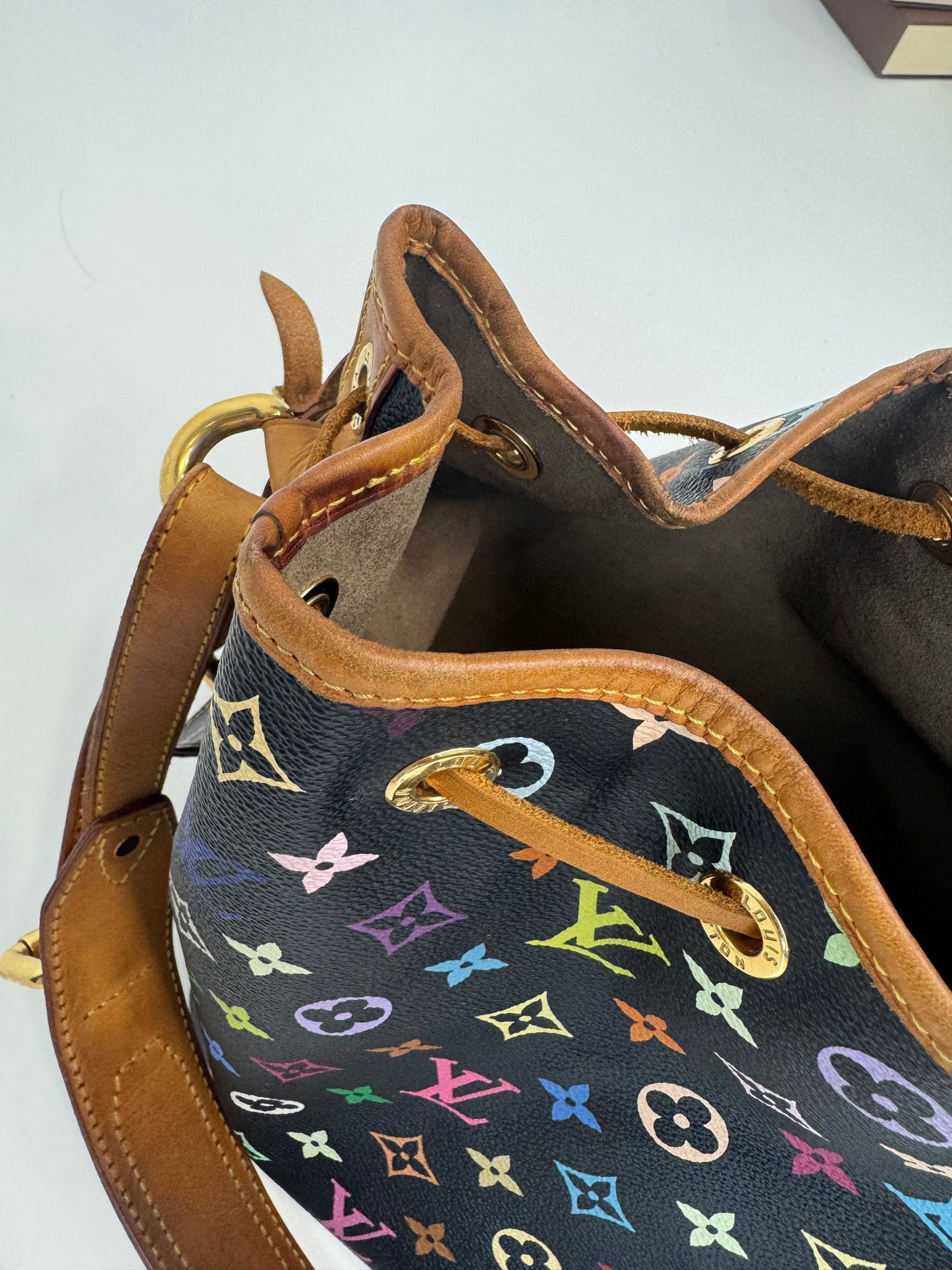 Louis Vuitton Takashi Murakami Neo Petite Black Multi Color Monogram