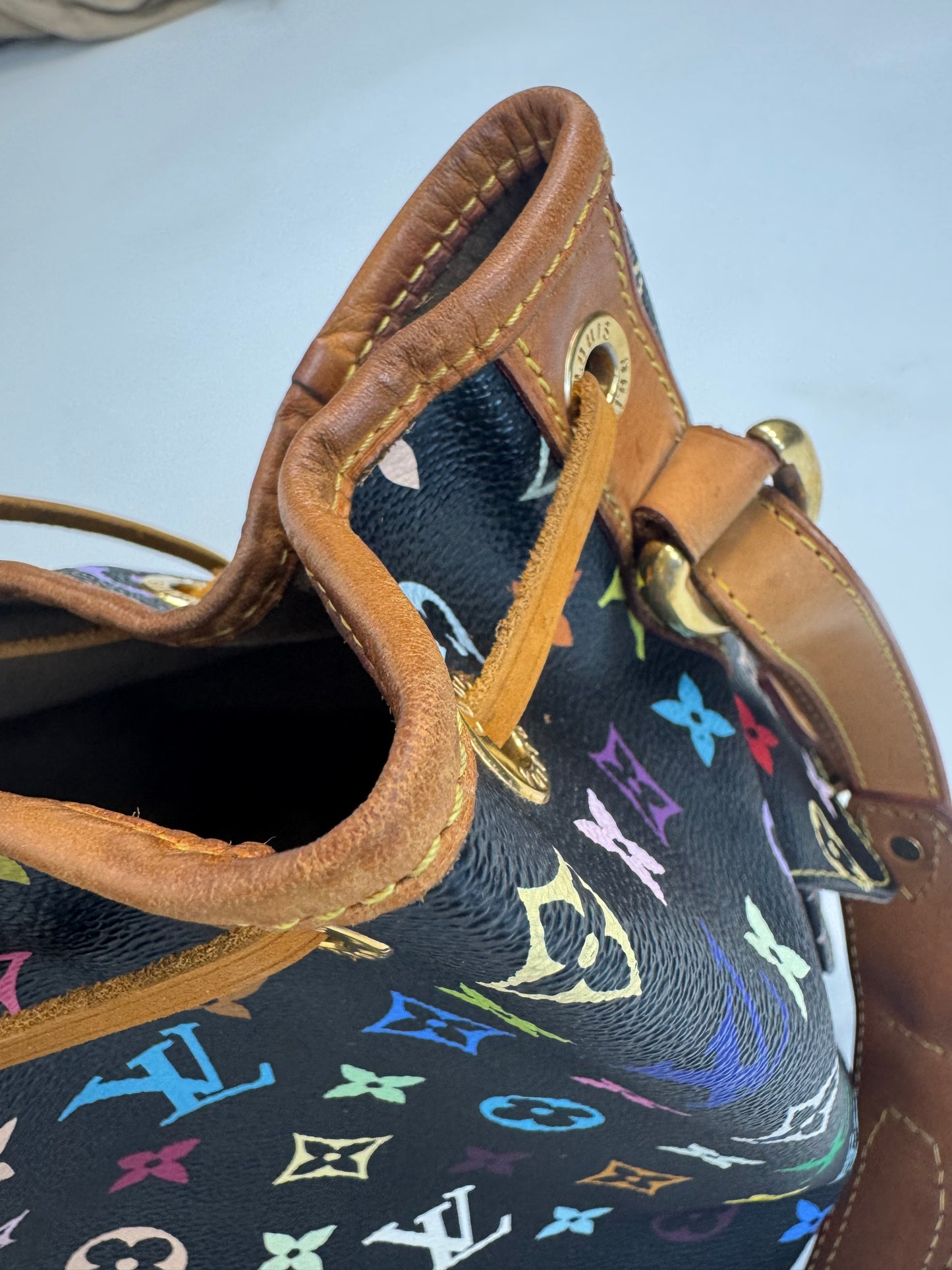 Louis Vuitton Takashi Murakami Neo Petite Black Multi Color Monogram