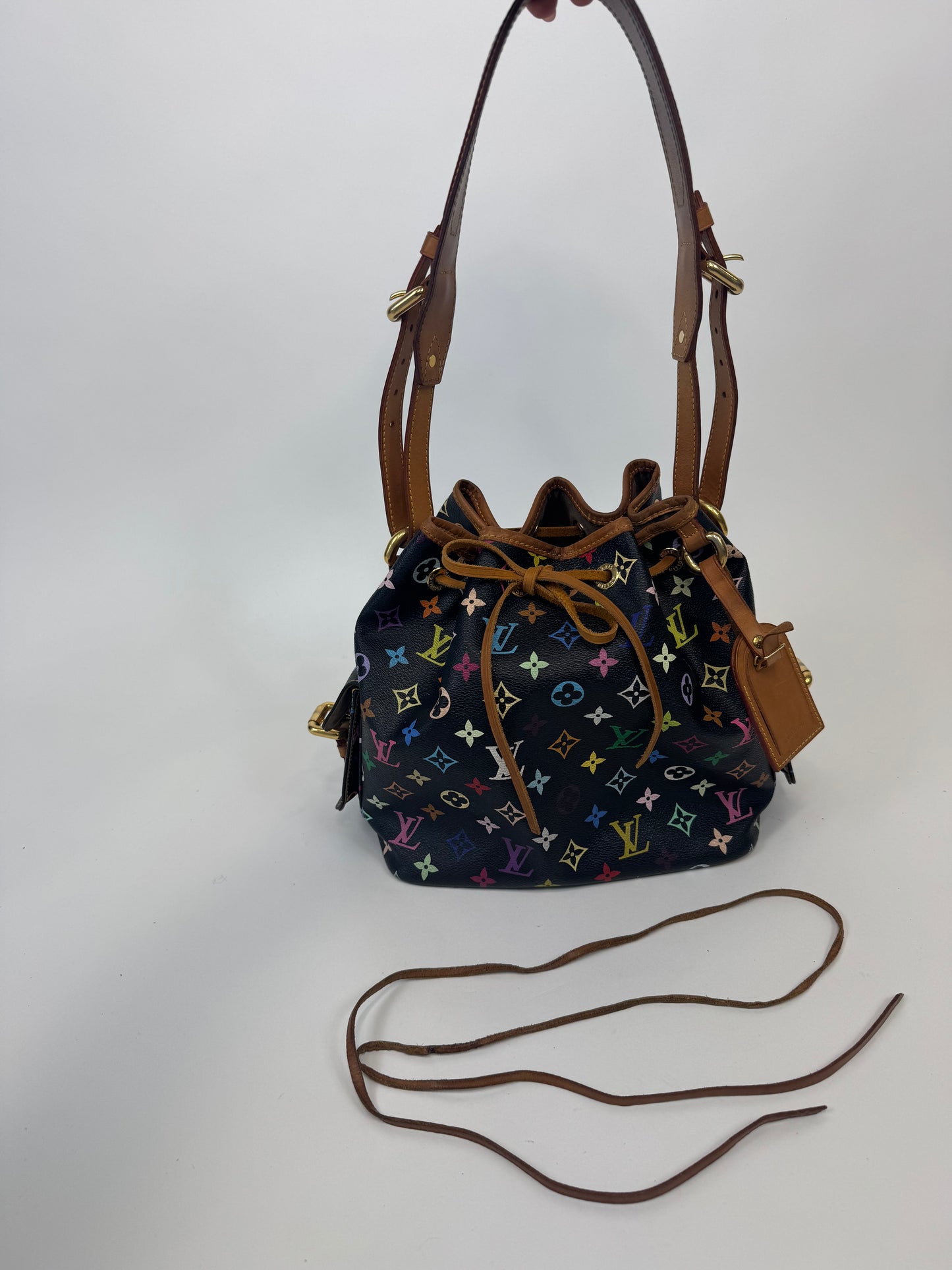 Louis Vuitton Takashi Murakami Neo Petite Black Multi Color Monogram