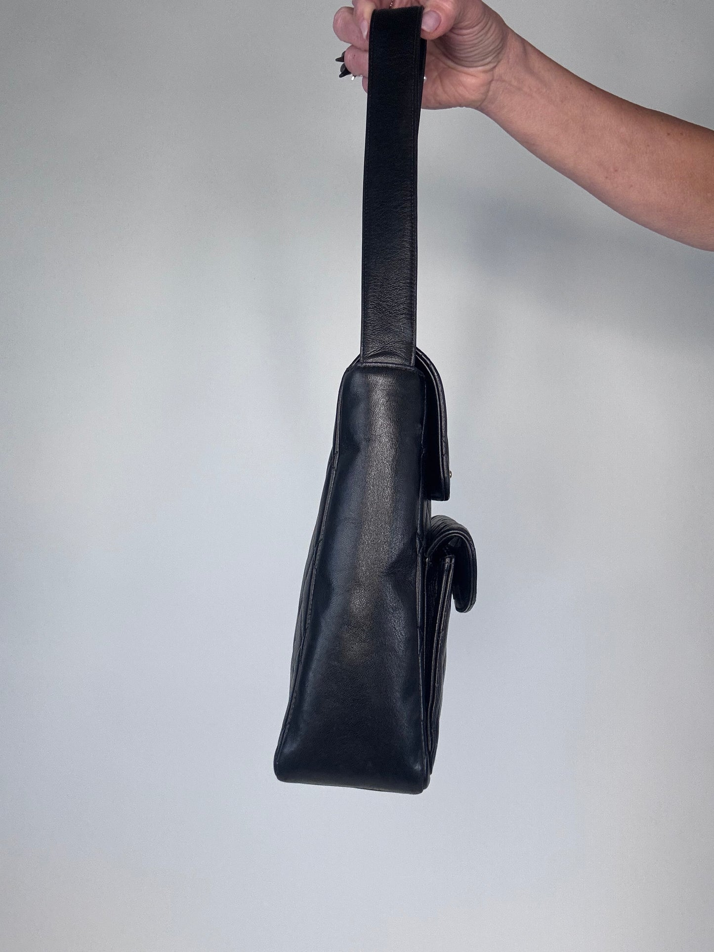 Chanel Vintage Double Turnlock Ulta Rare Lambskin Bag