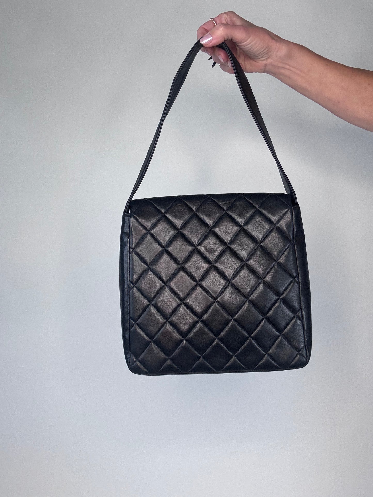 Chanel Vintage Double Turnlock Ulta Rare Lambskin Bag