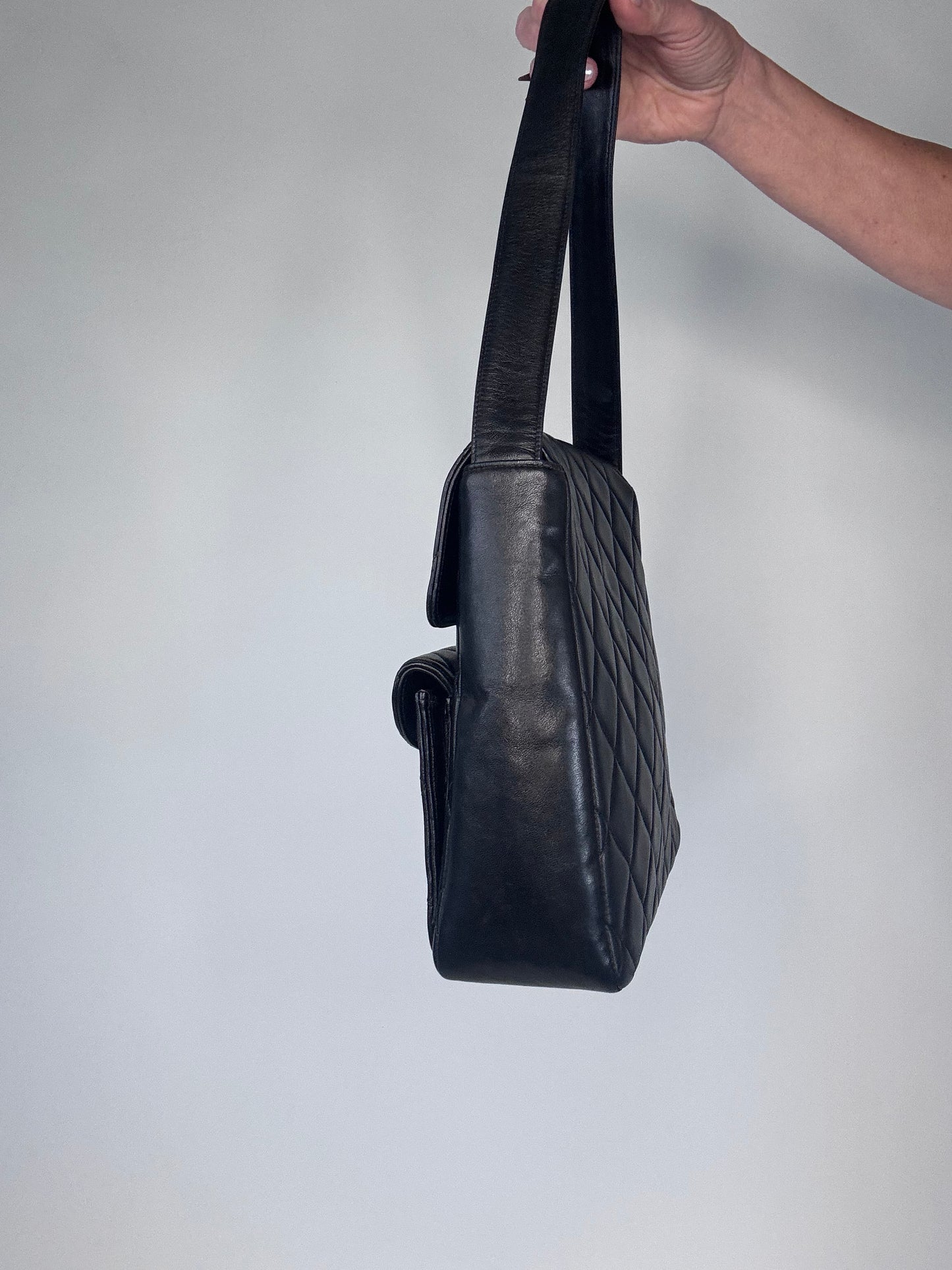 Chanel Vintage Double Turnlock Ulta Rare Lambskin Bag