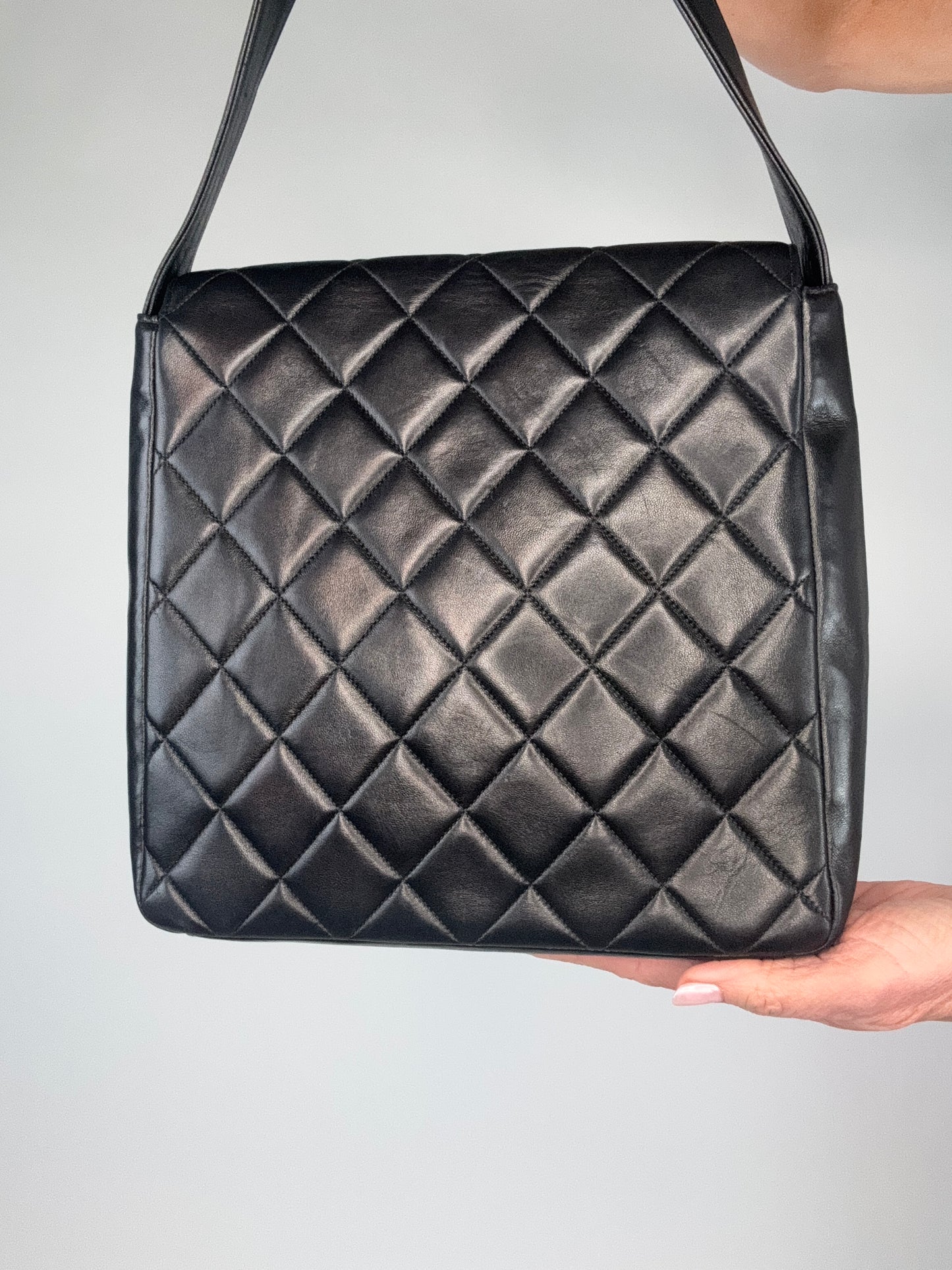 Chanel Vintage Double Turnlock Ulta Rare Lambskin Bag