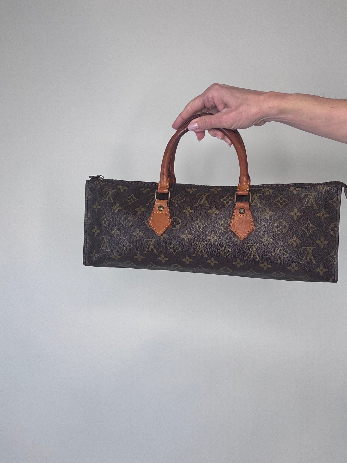 Louis Vuitton Rare Vintage Monogram Triangle Sac