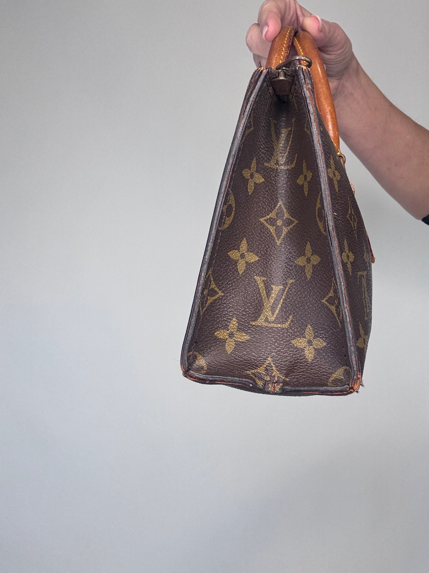 Louis Vuitton Rare Vintage Monogram Triangle Sac