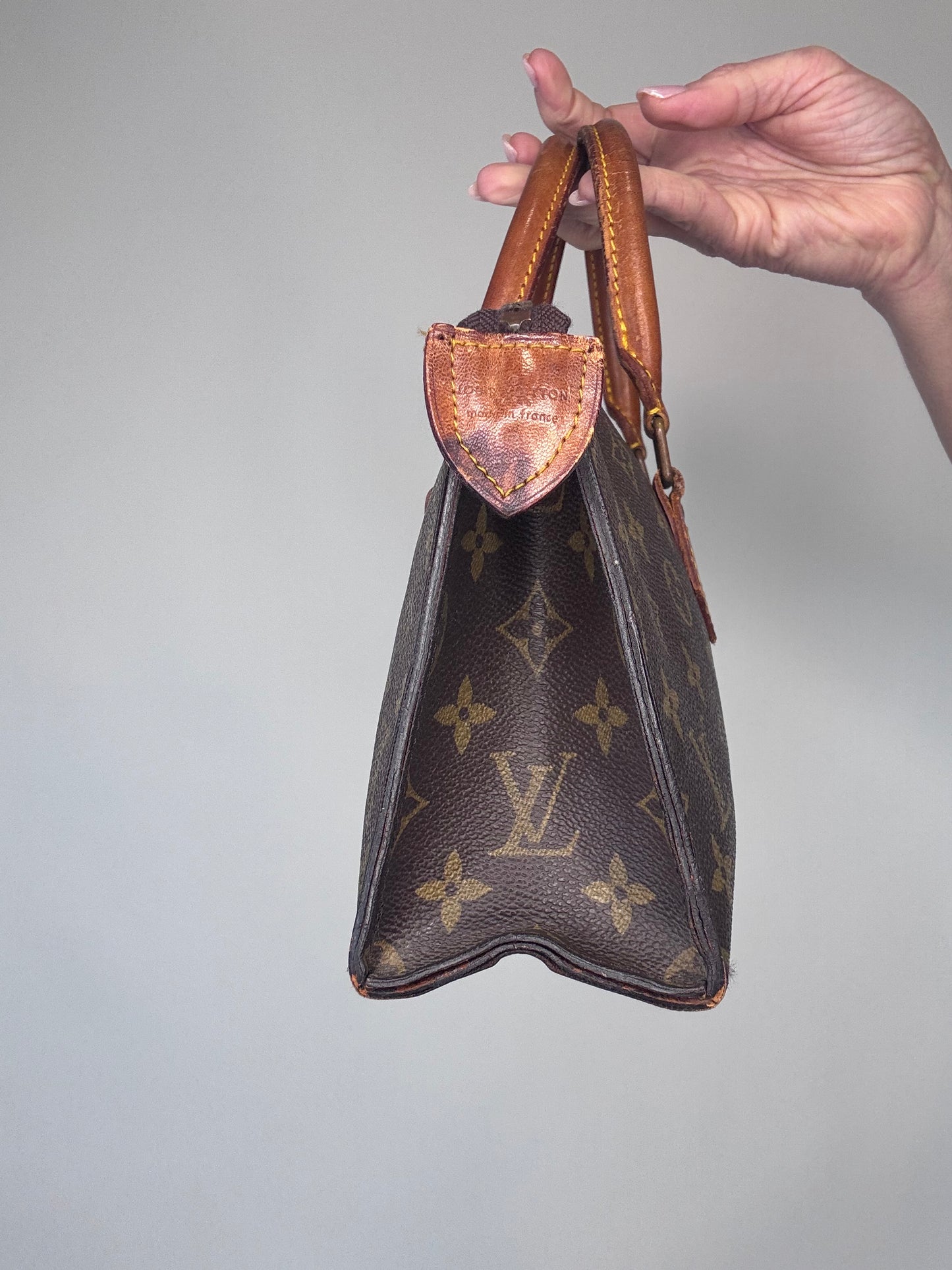 Louis Vuitton Rare Vintage Monogram Triangle Sac