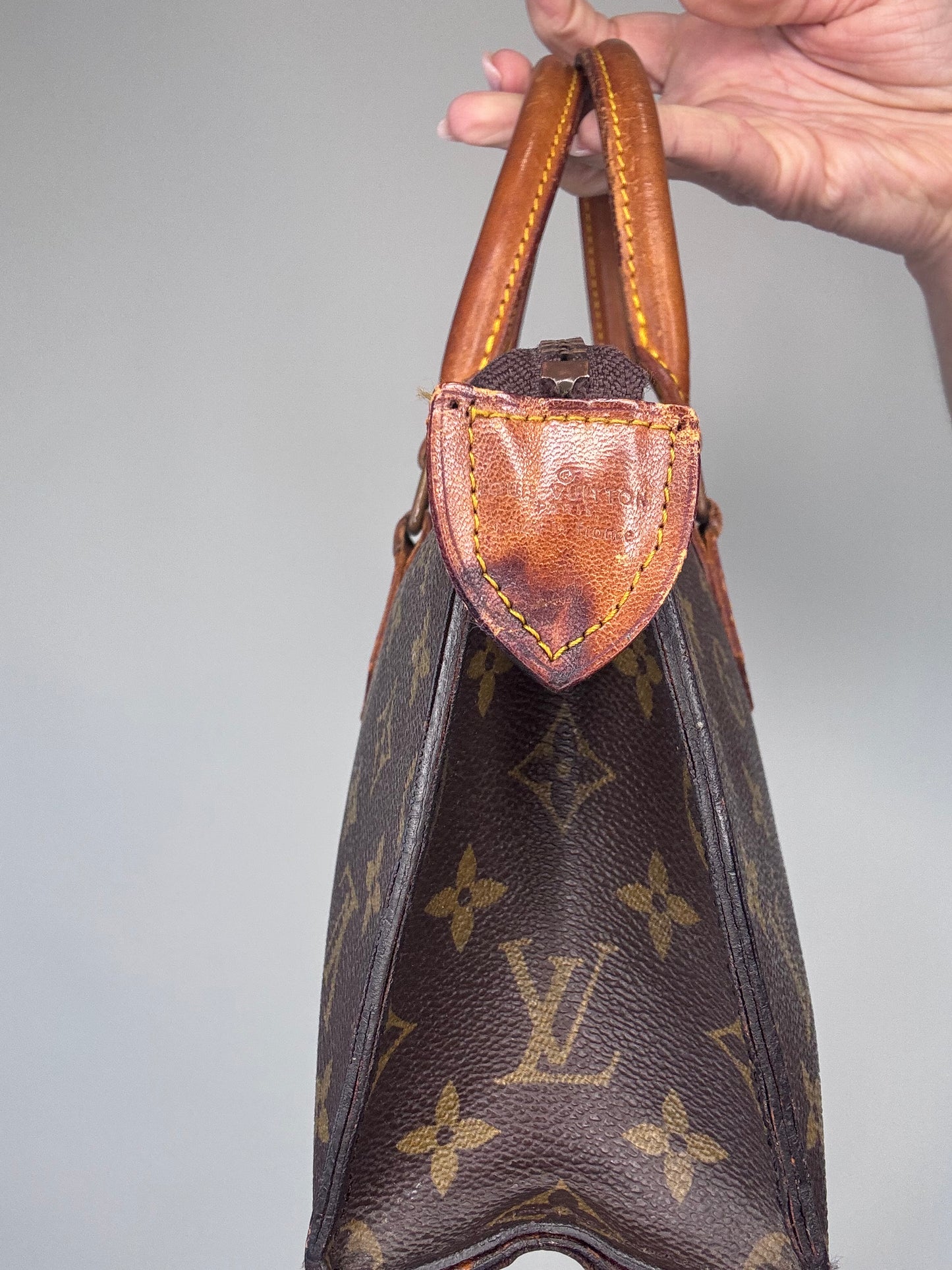 Louis Vuitton Rare Vintage Monogram Triangle Sac