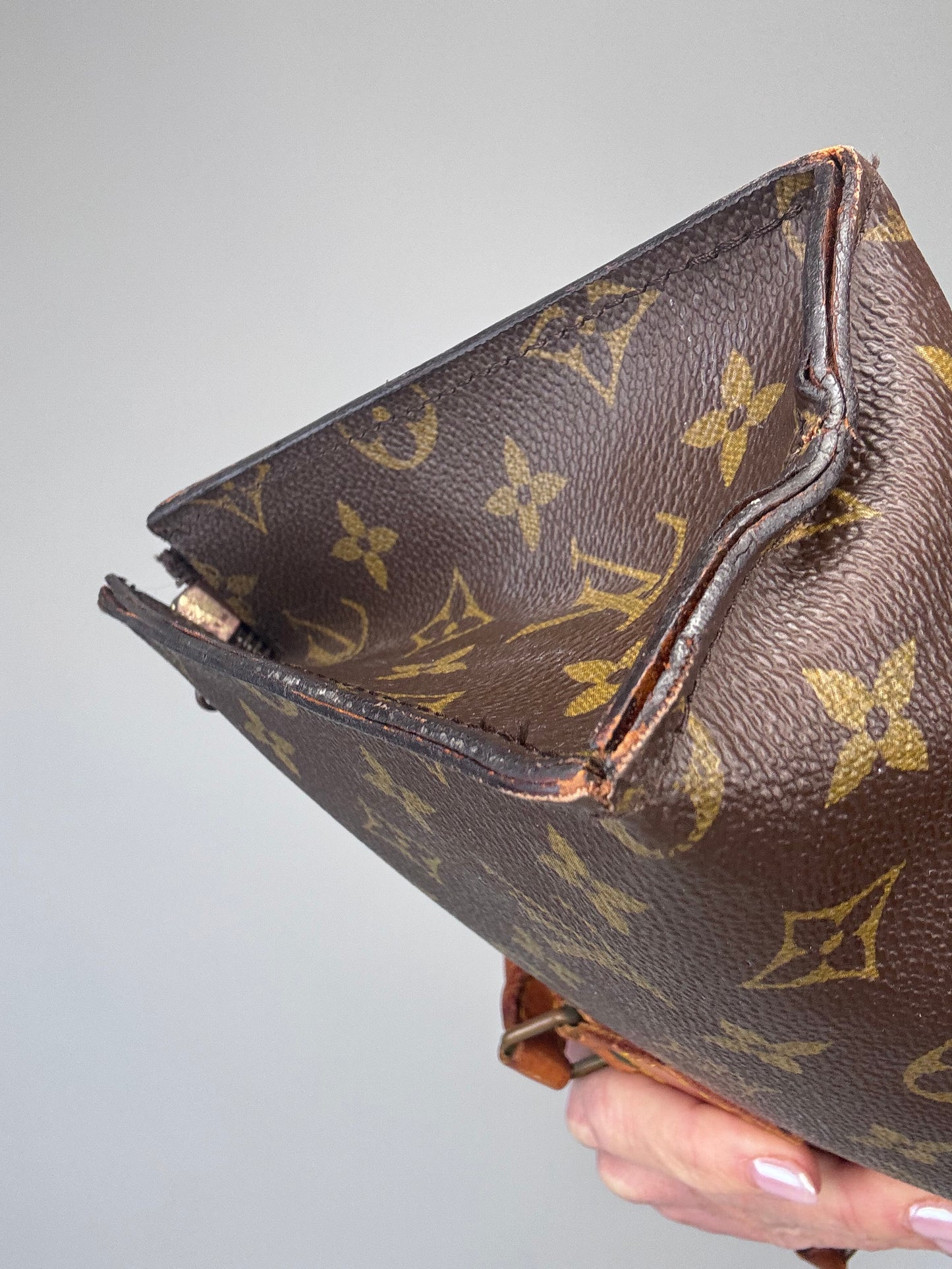 Louis Vuitton Rare Vintage Monogram Triangle Sac