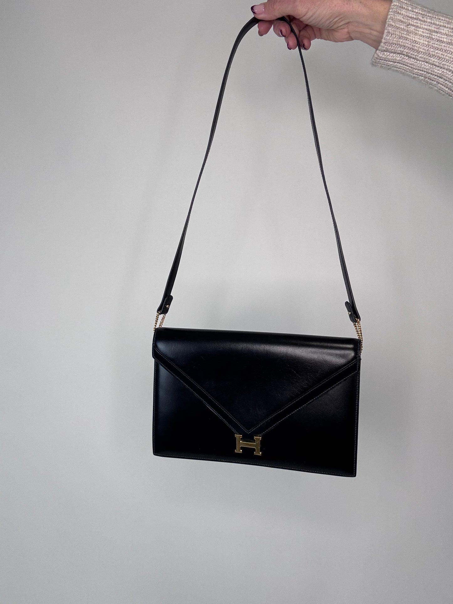 Hermes Libby Vintage Box CalfSkin Bag