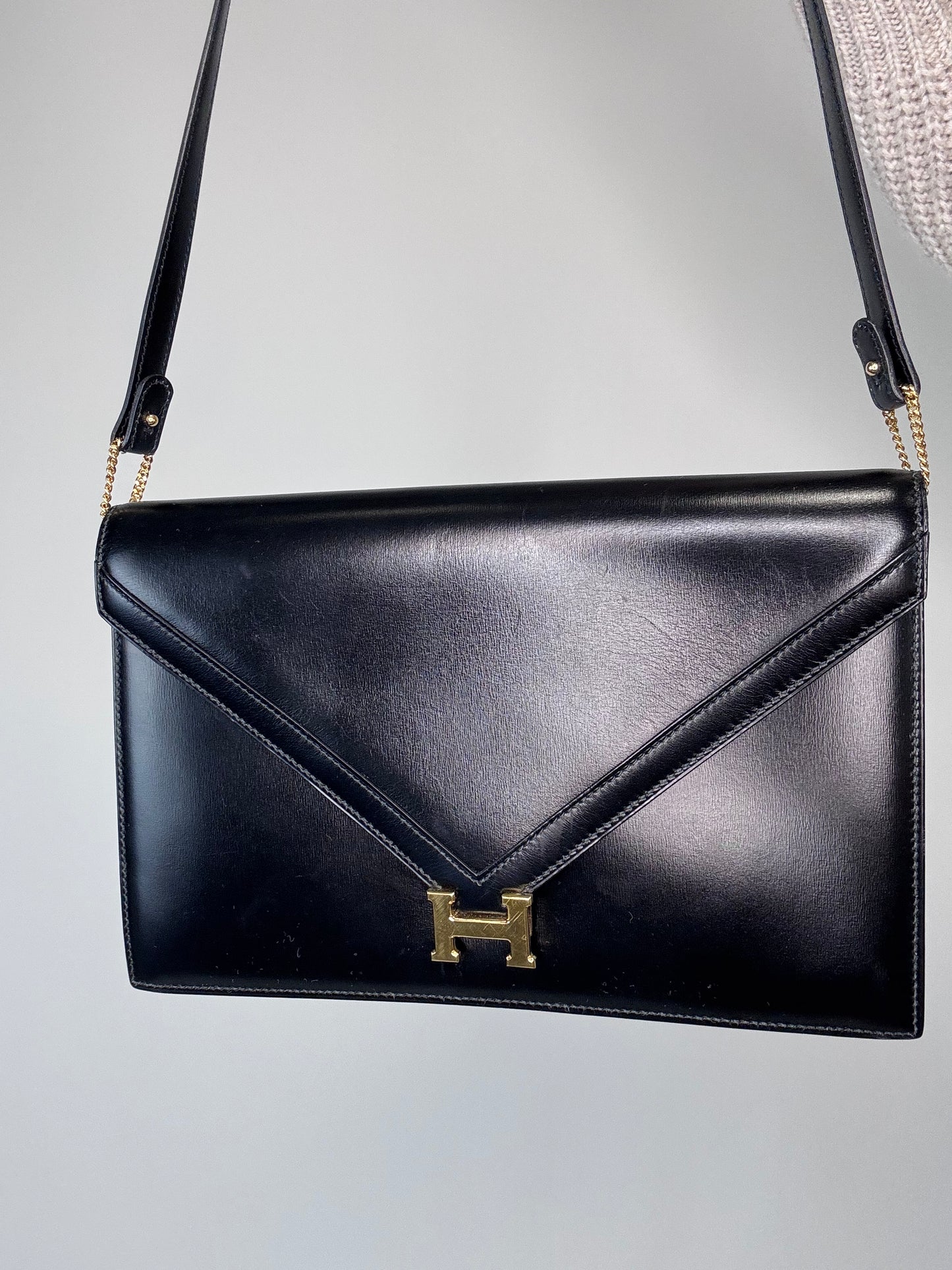 Hermes Libby Vintage Box CalfSkin Bag