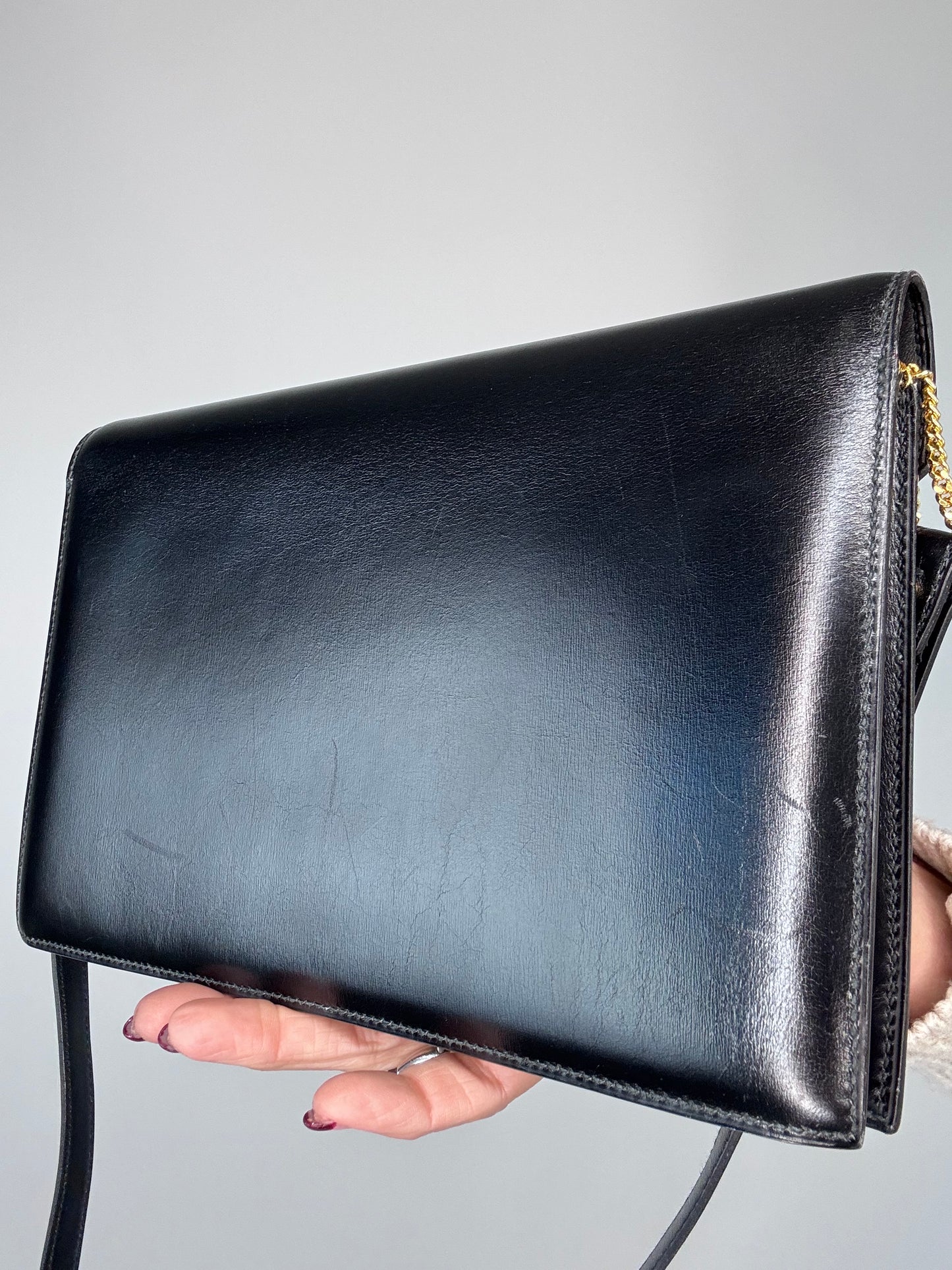 Hermes Libby Vintage Box CalfSkin Bag