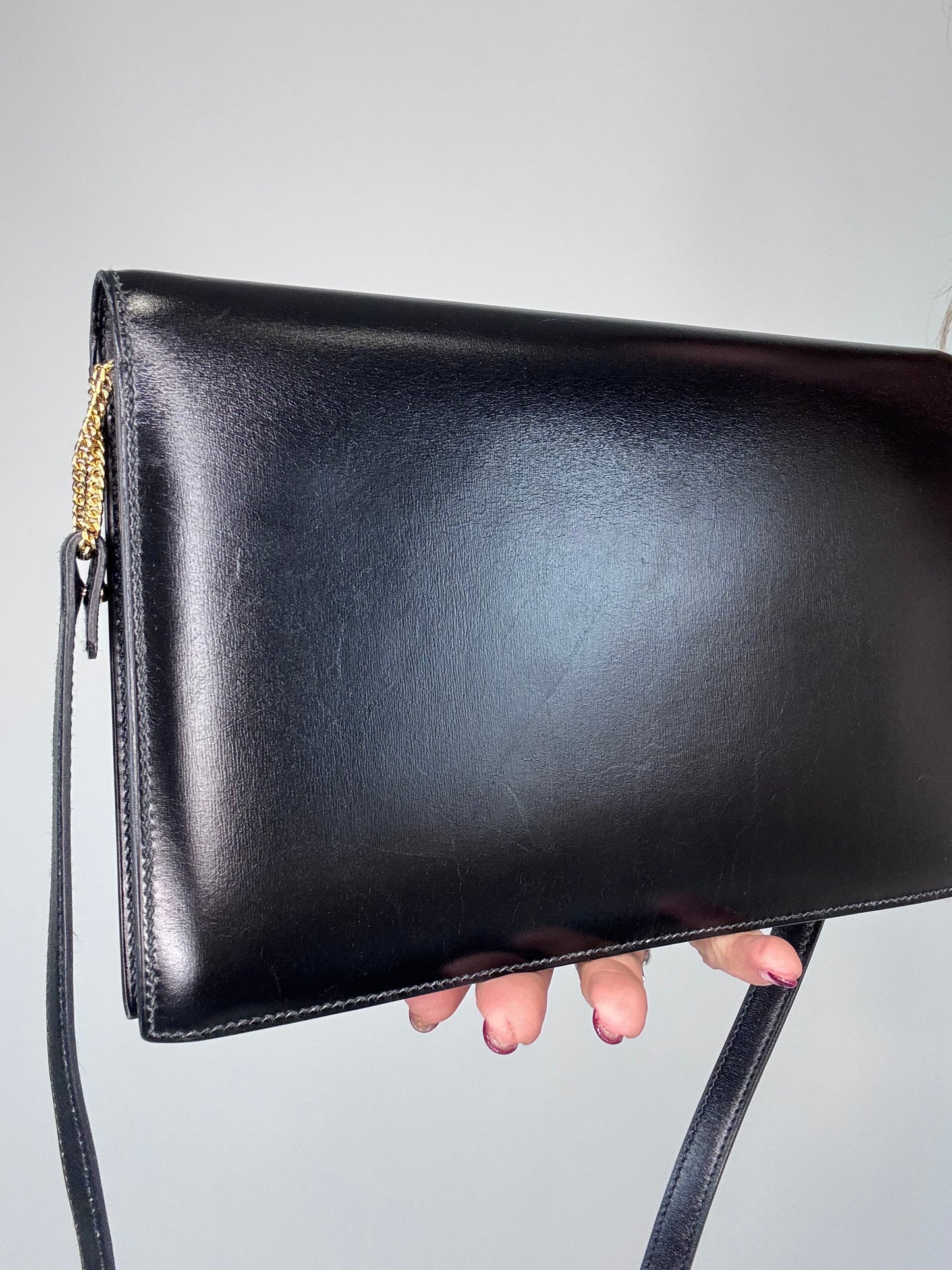 Hermes Libby Vintage Box CalfSkin Bag