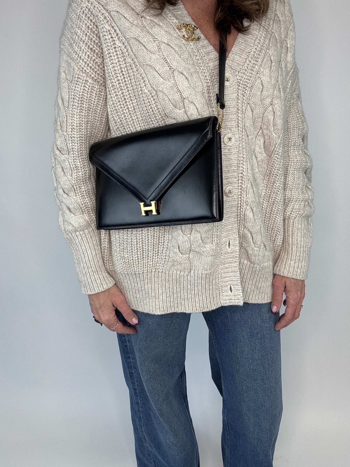Hermes Libby Vintage Box CalfSkin Bag