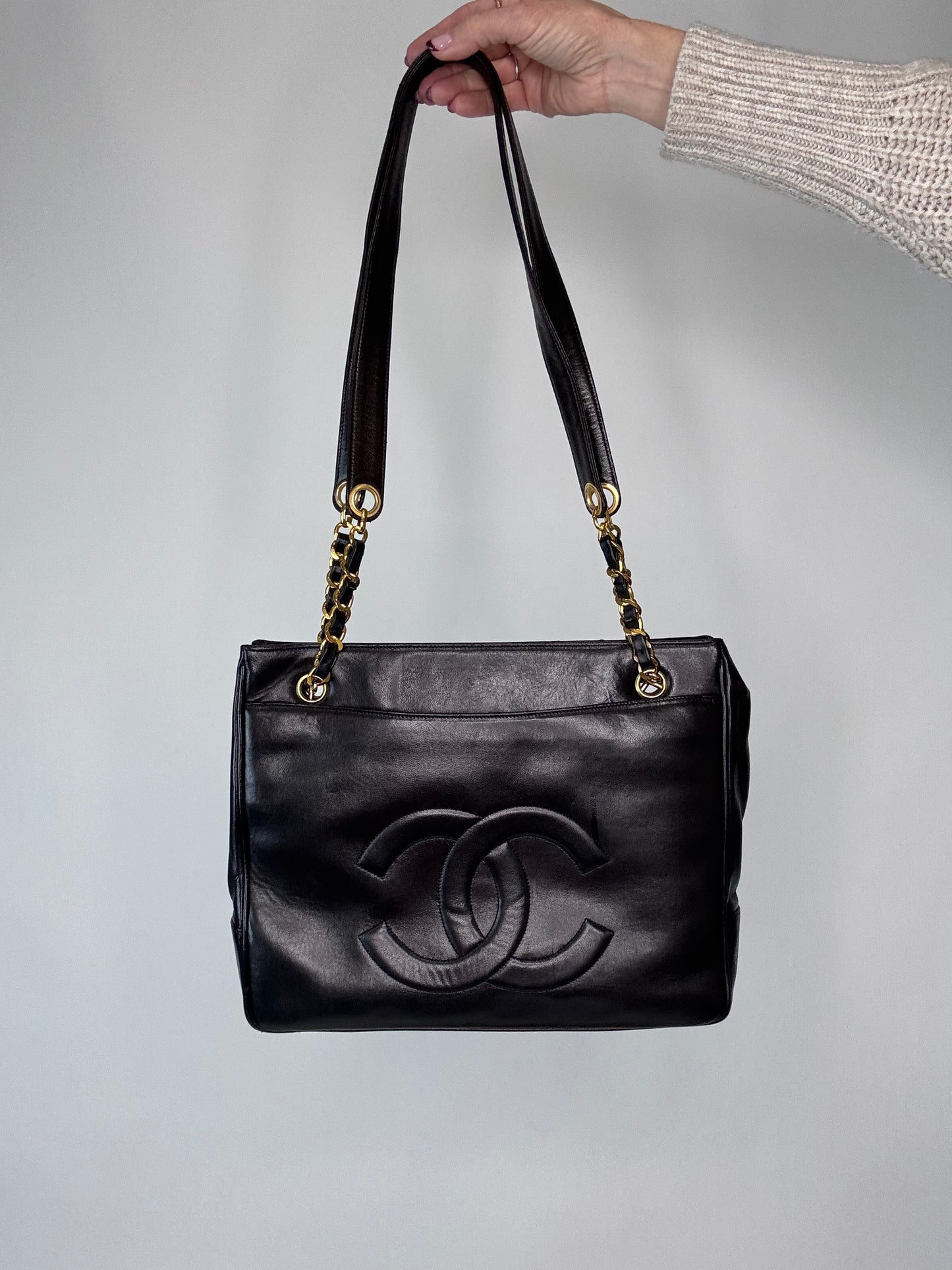 Chanel Rare Lambskin Double Sided Tote