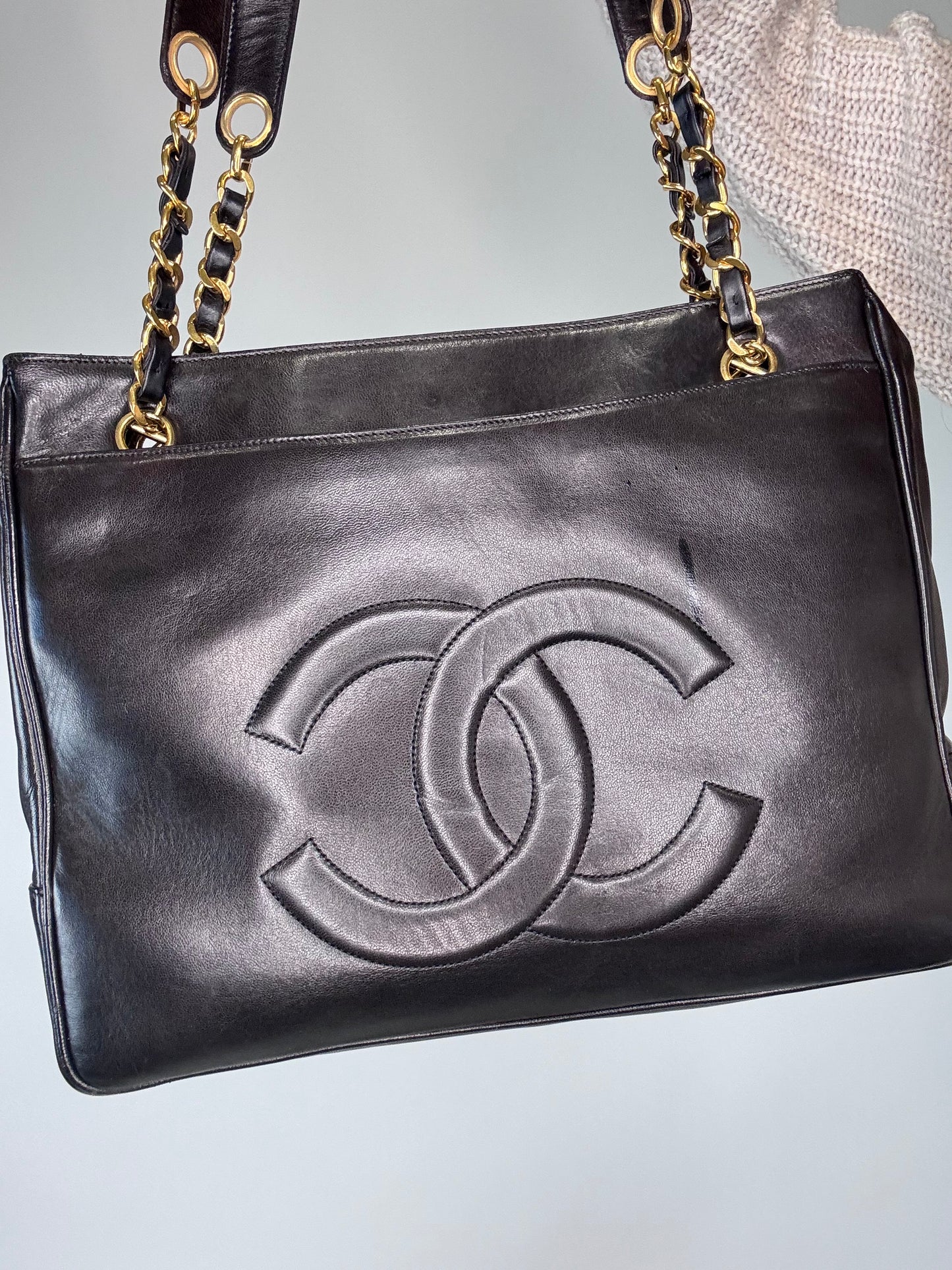 Chanel Rare Lambskin Double Sided Tote