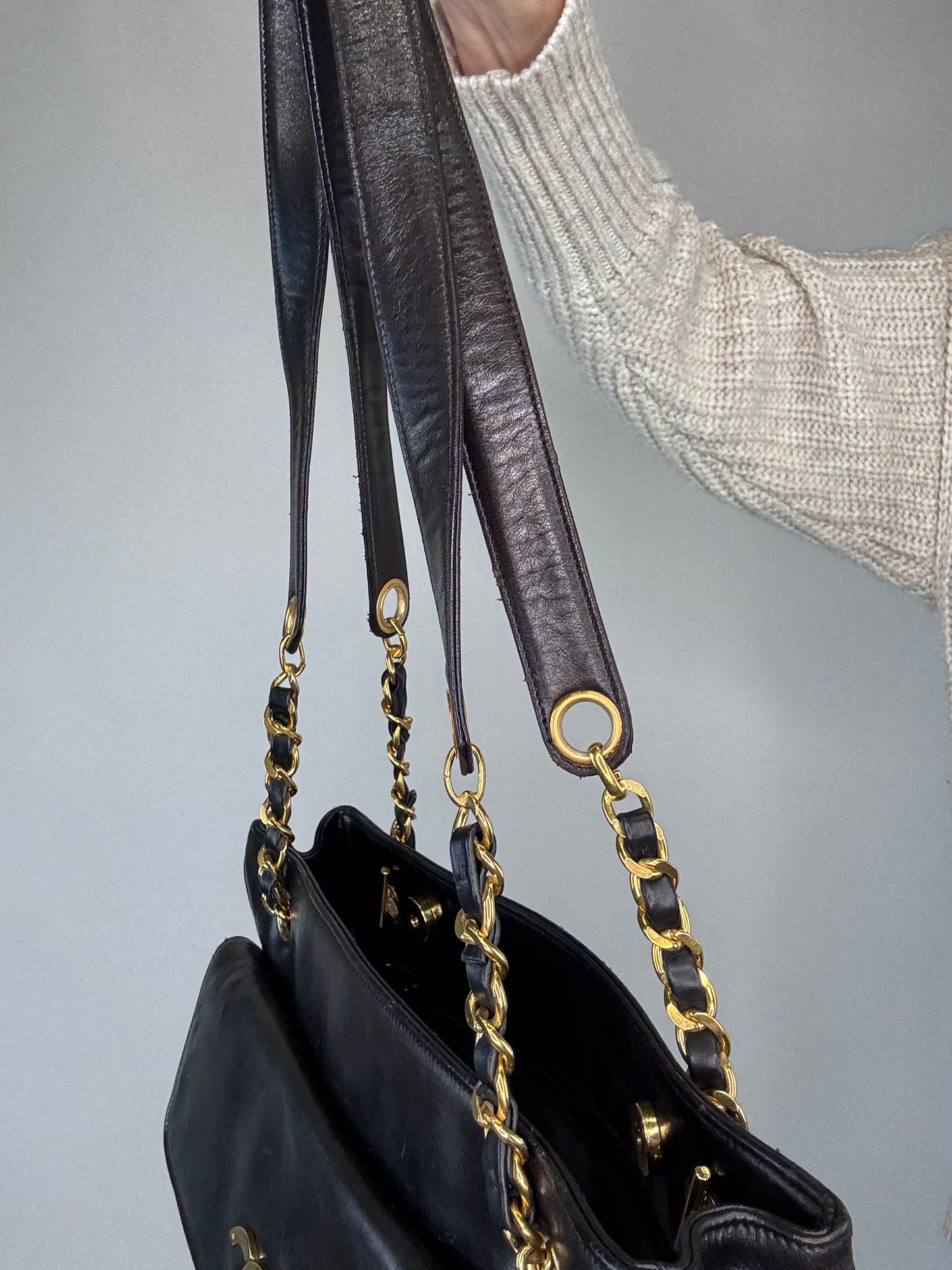 Chanel Rare Lambskin Double Sided Tote