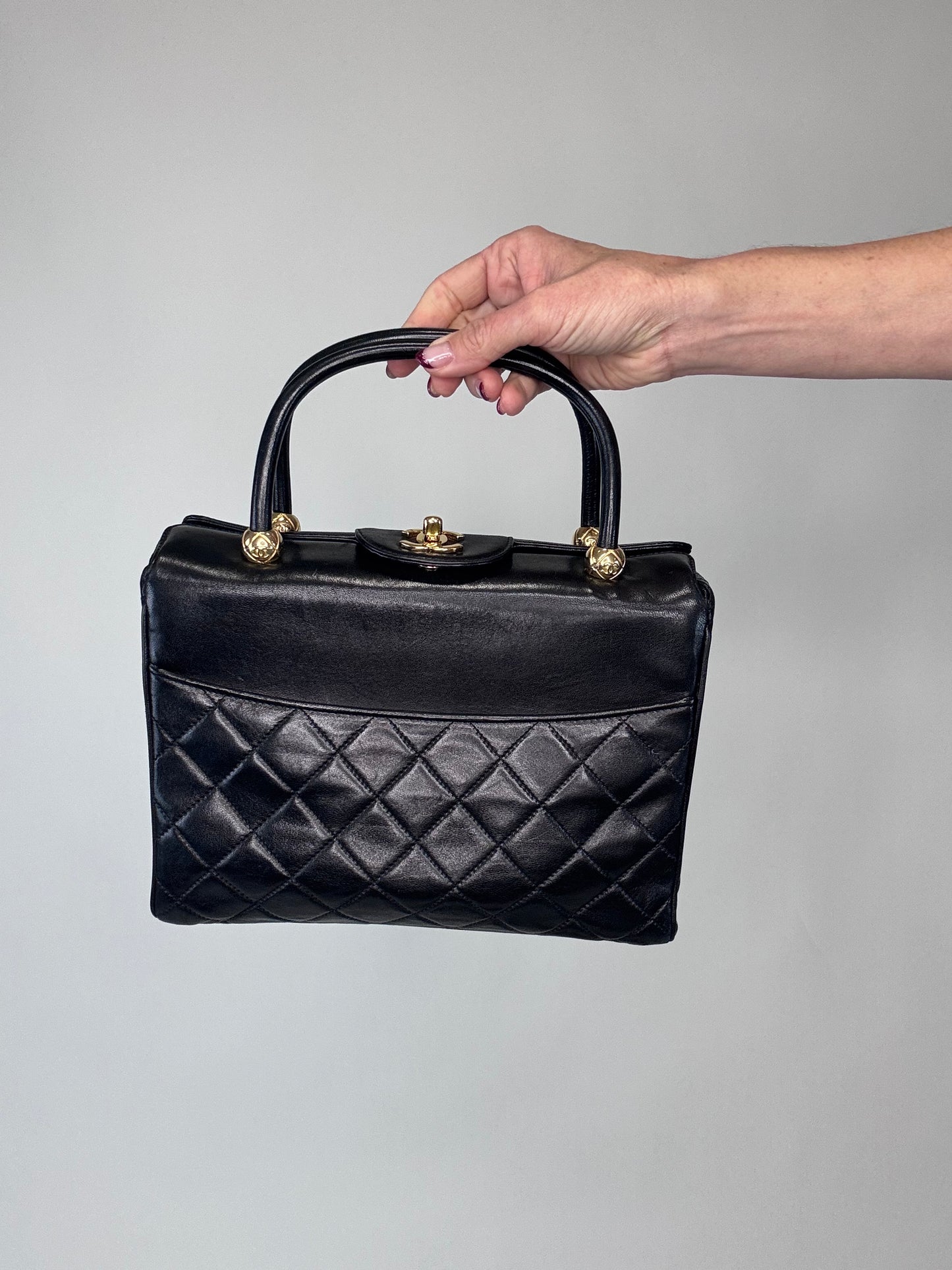 Chanel Rare Matelasse Top Handle Bag