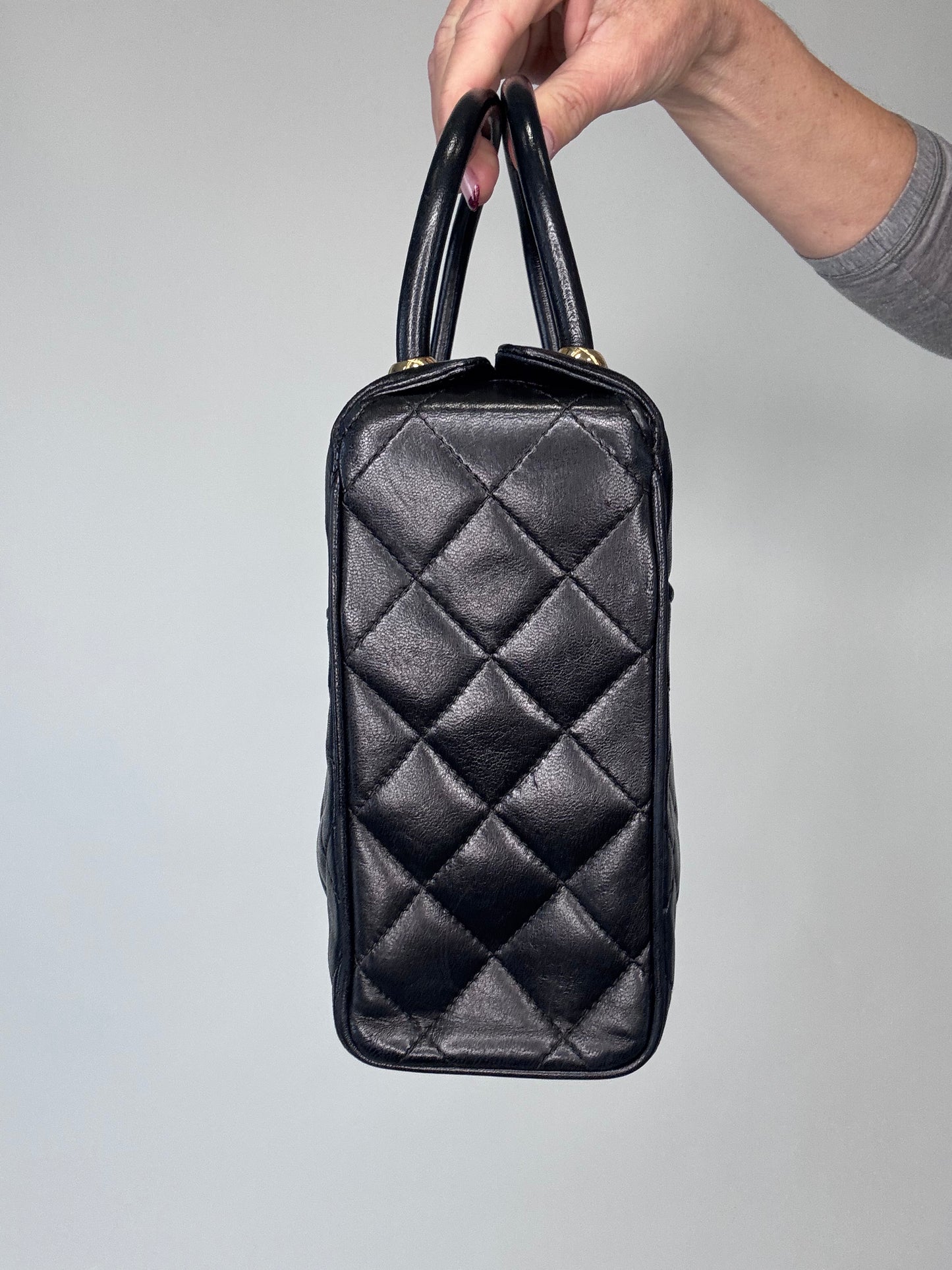 Chanel Rare Matelasse Top Handle Bag