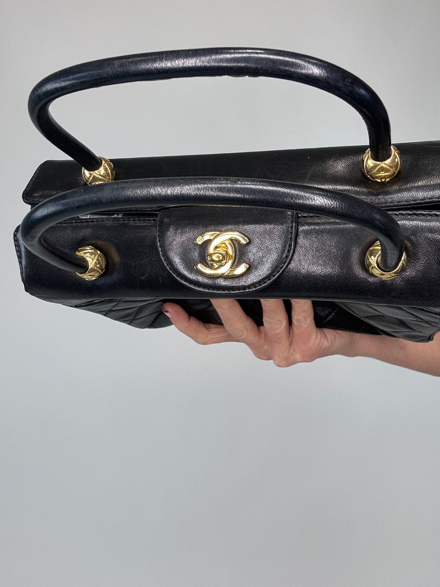 Chanel Rare Matelasse Top Handle Bag