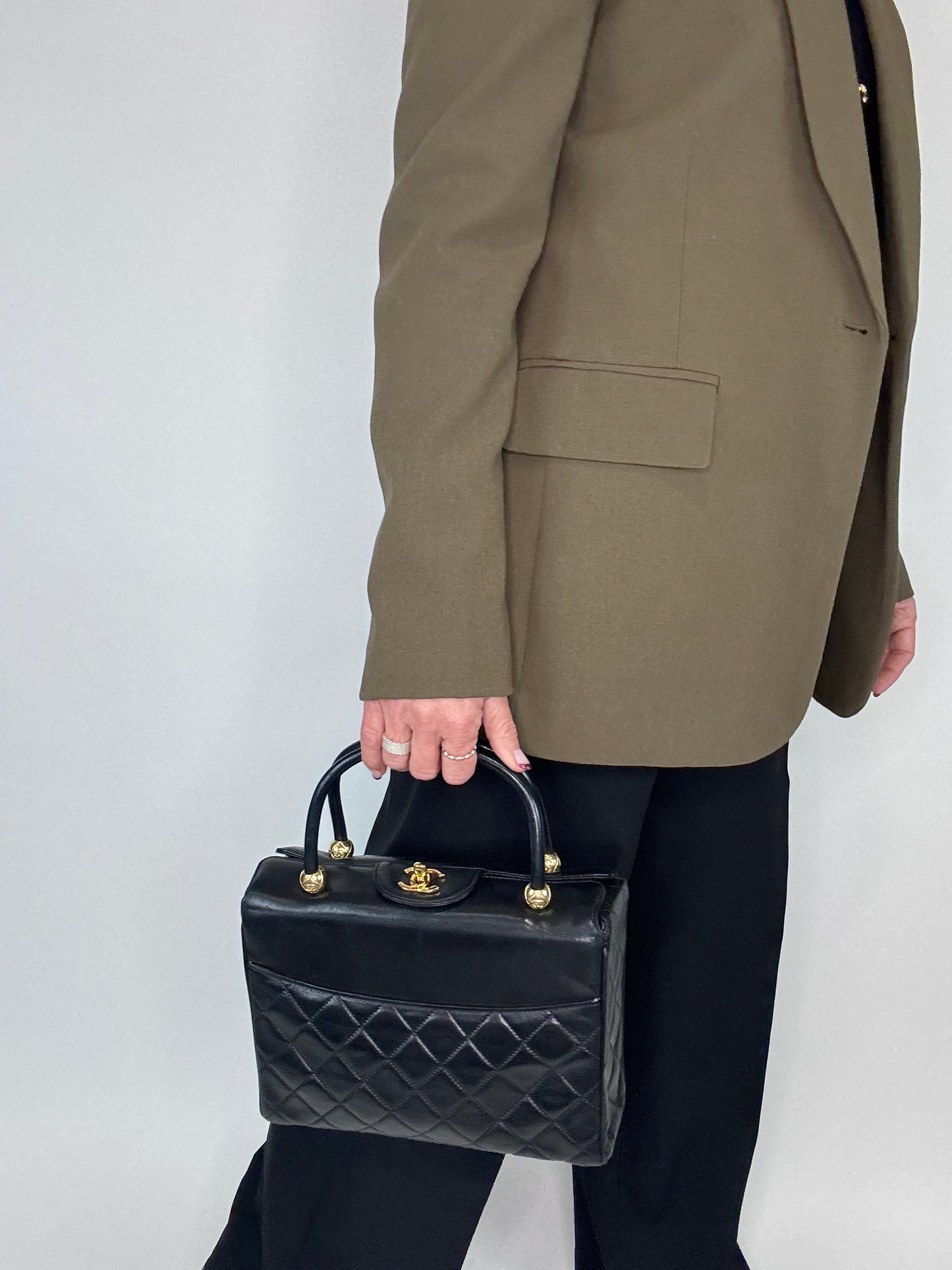 Chanel Rare Matelasse Top Handle Bag