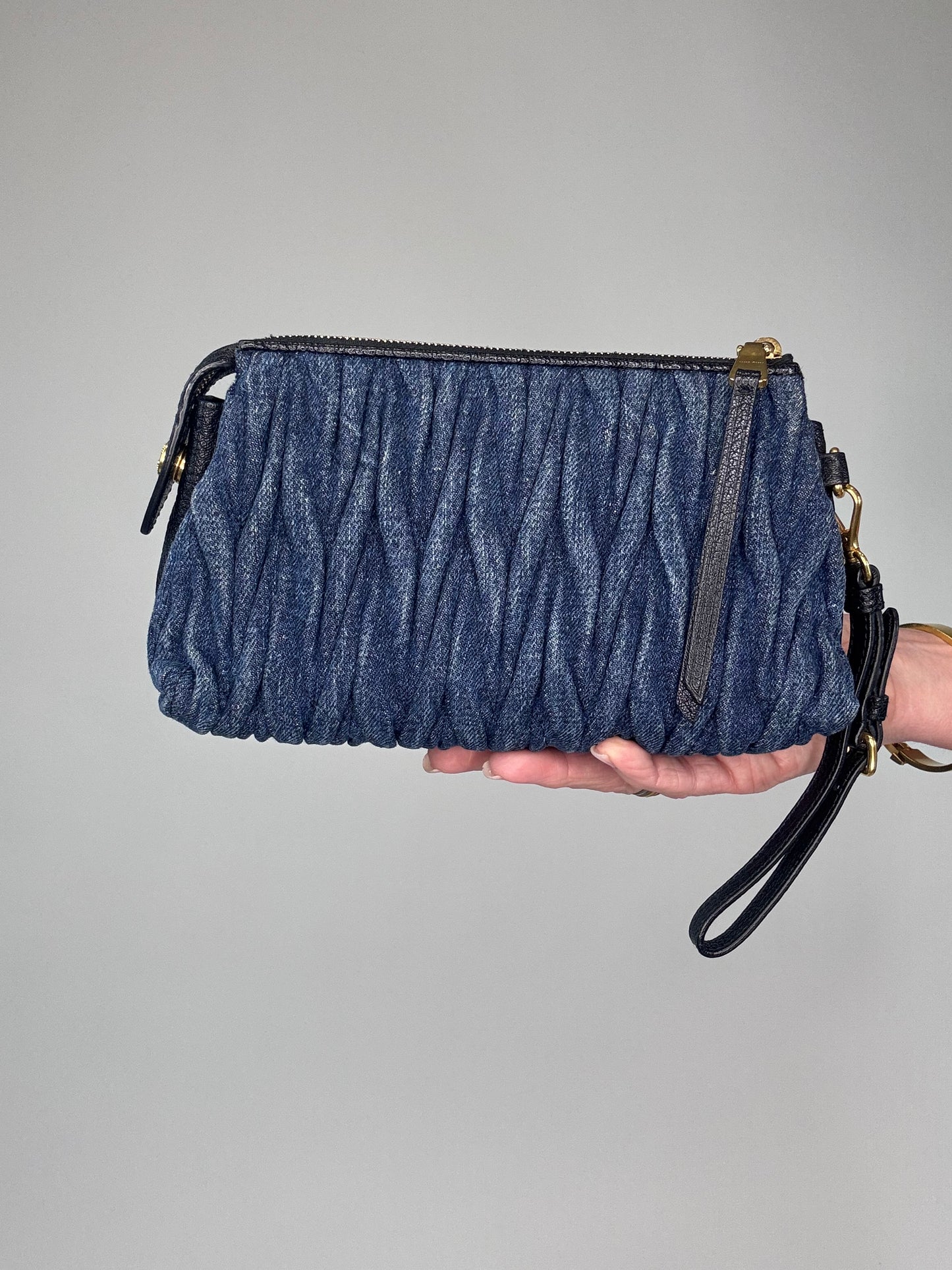 Miu Miu Denim Pouch