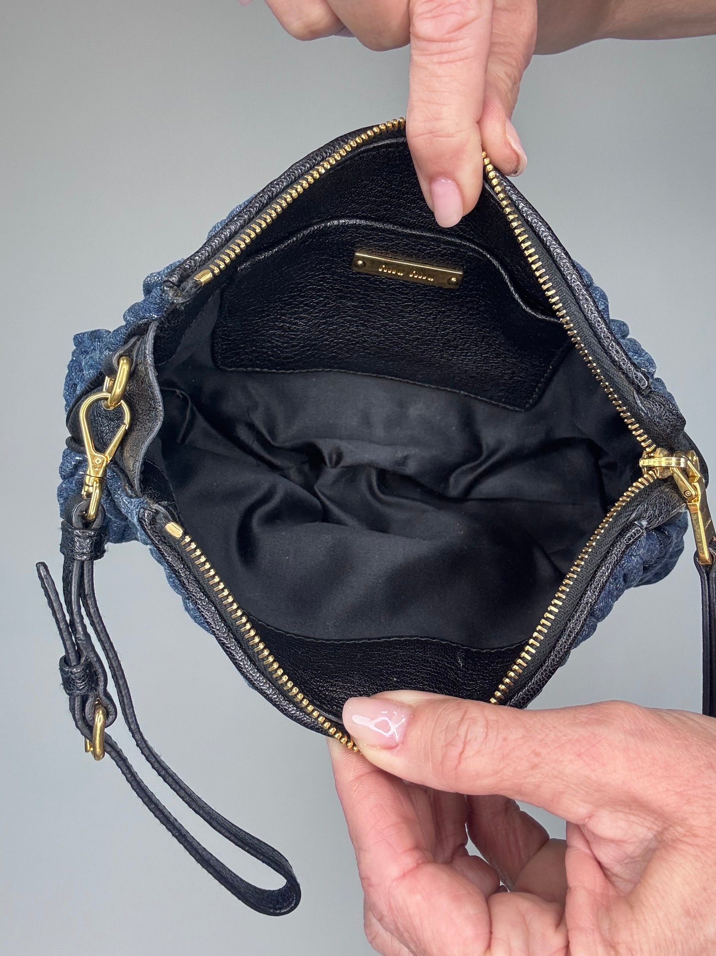 Miu Miu Denim Pouch