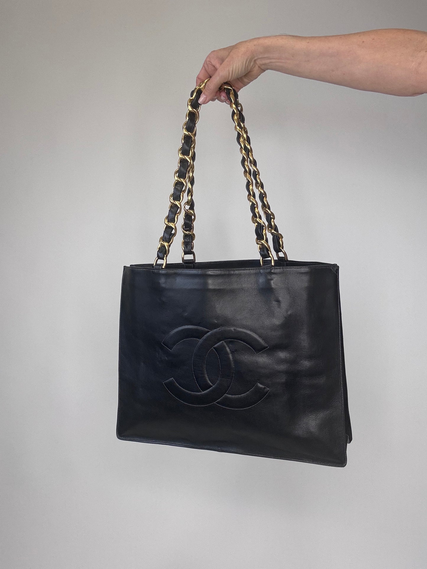 Chanel Vintage Deca Cocomark Tote