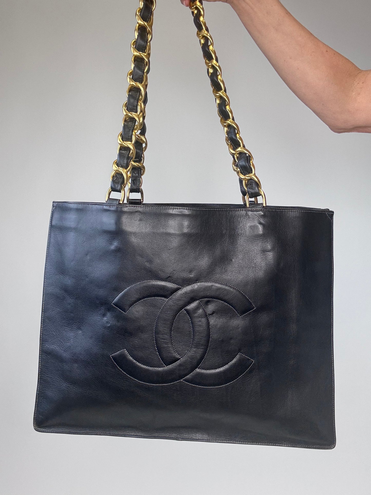 Chanel Vintage Deca Cocomark Tote