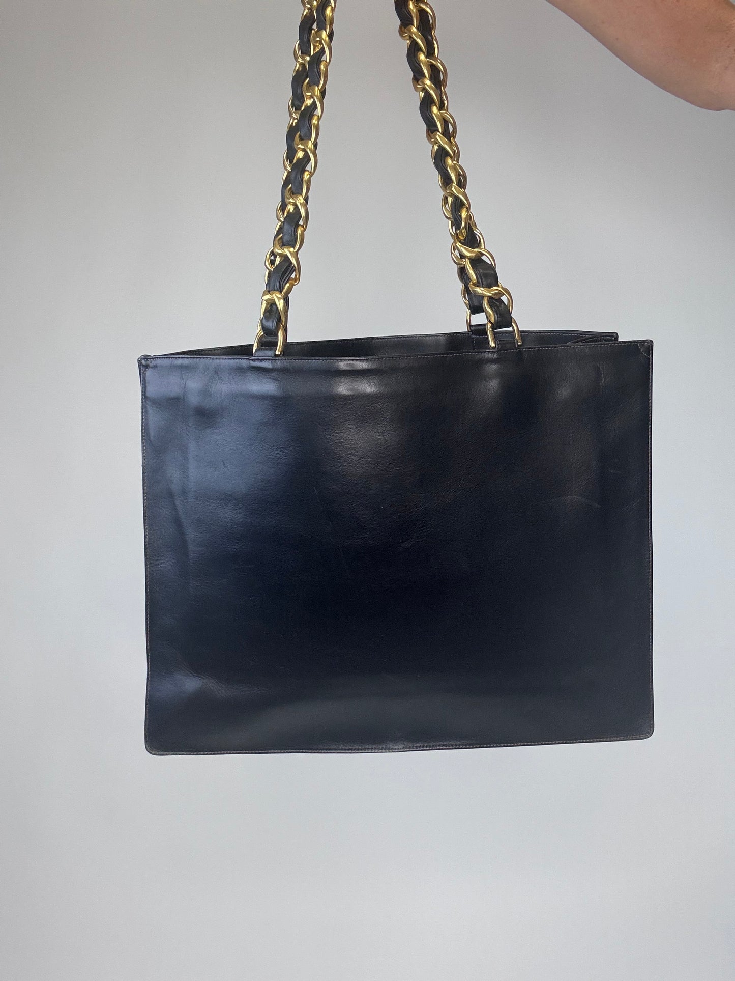 Chanel Vintage Deca Cocomark Tote