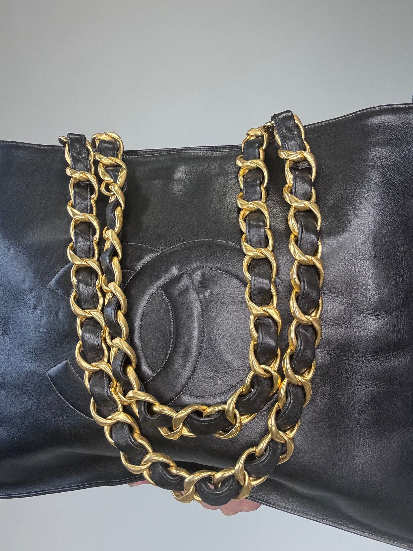 Chanel Vintage Deca Cocomark Tote