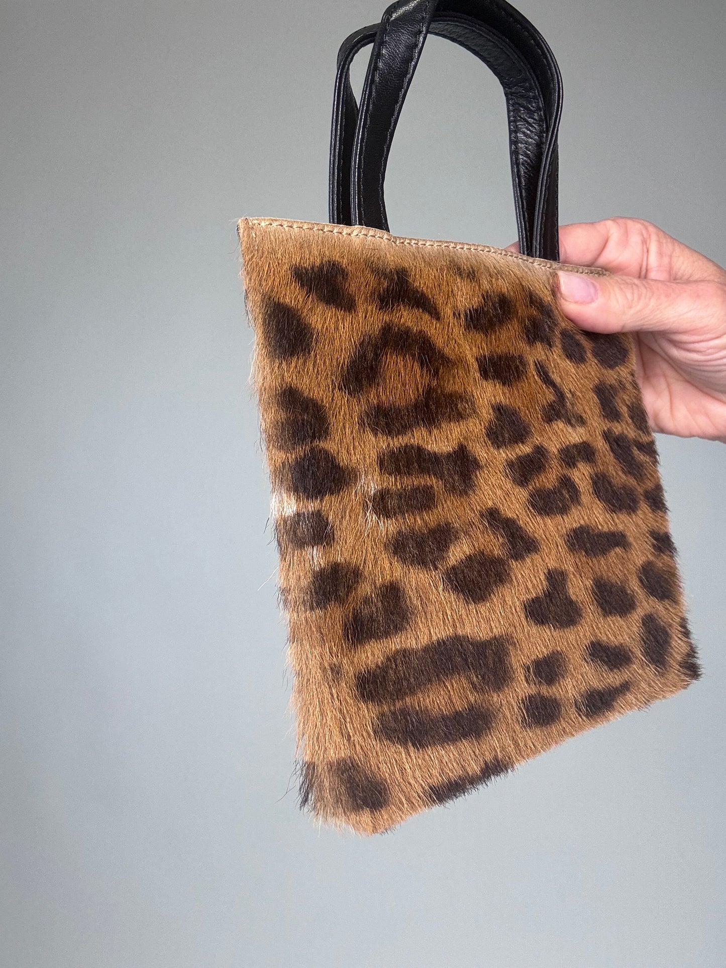 Loewe Pony Hair, Leather Leopard Mini Bag