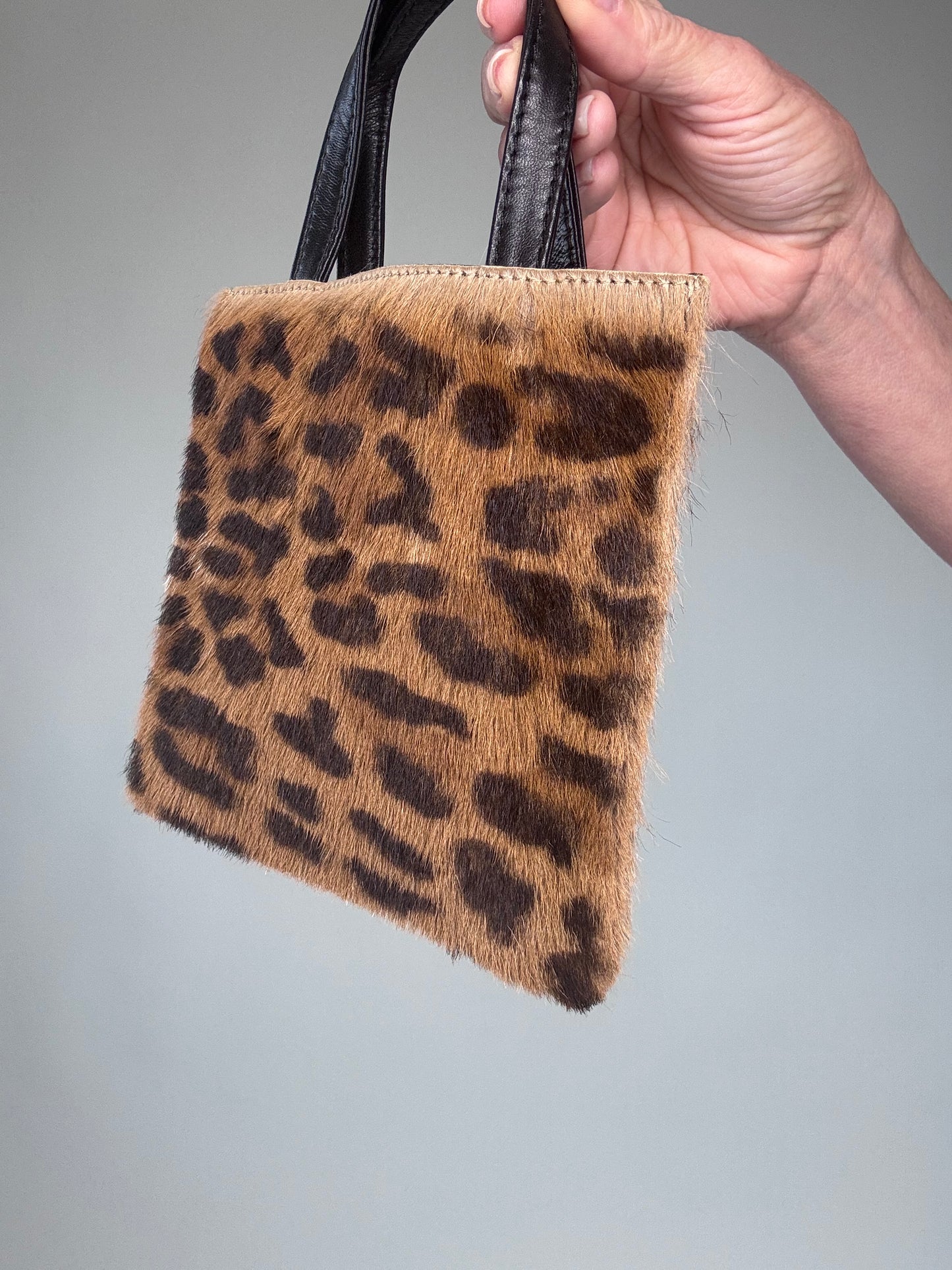 Loewe Pony Hair, Leather Leopard Mini Bag