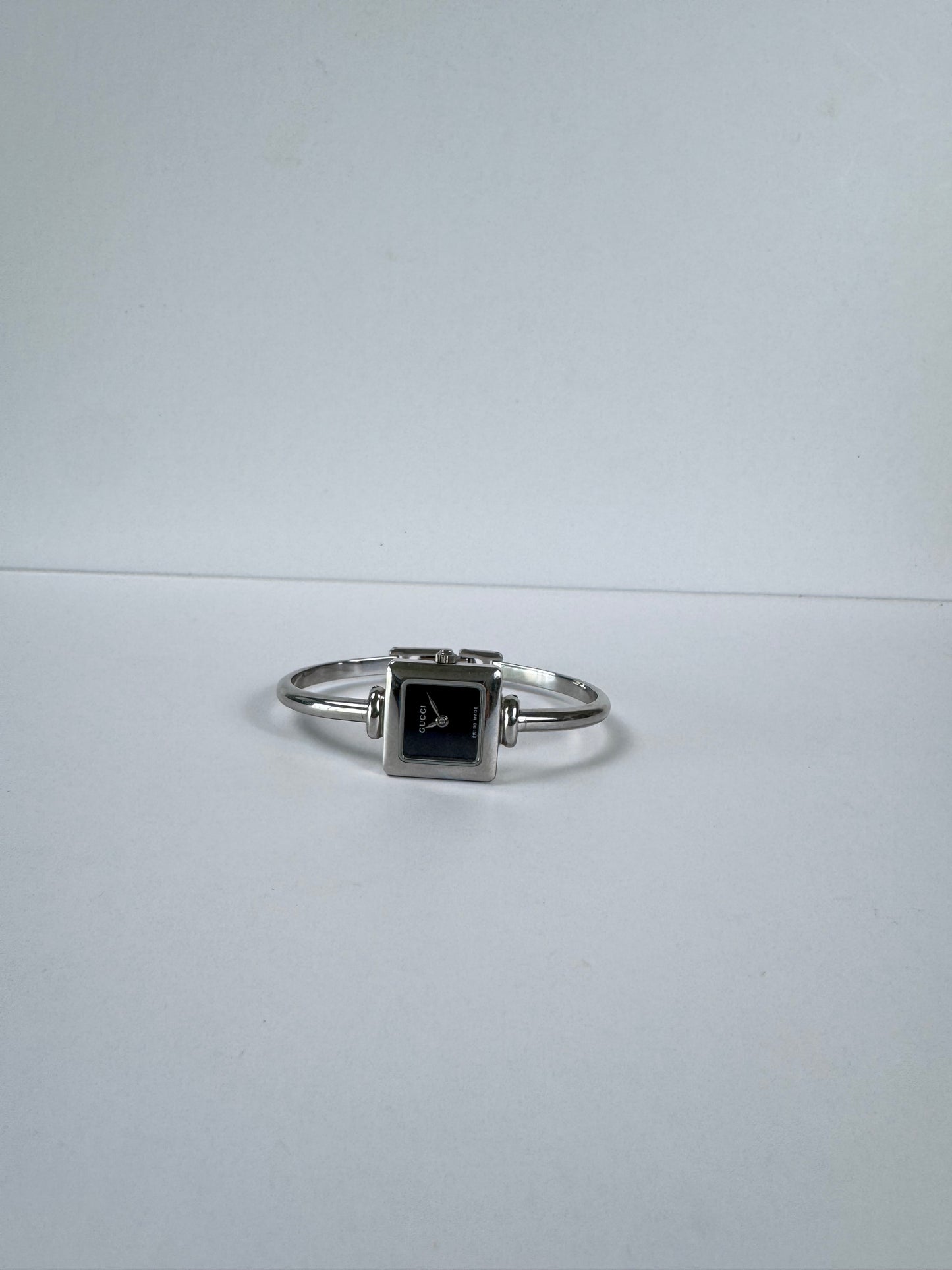 Gucci Vintage Silver Square Watch