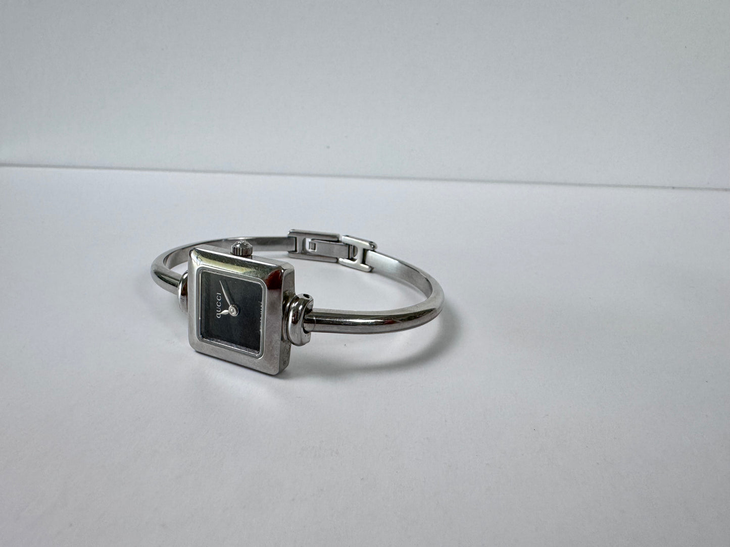 Gucci Vintage Silver Square Watch